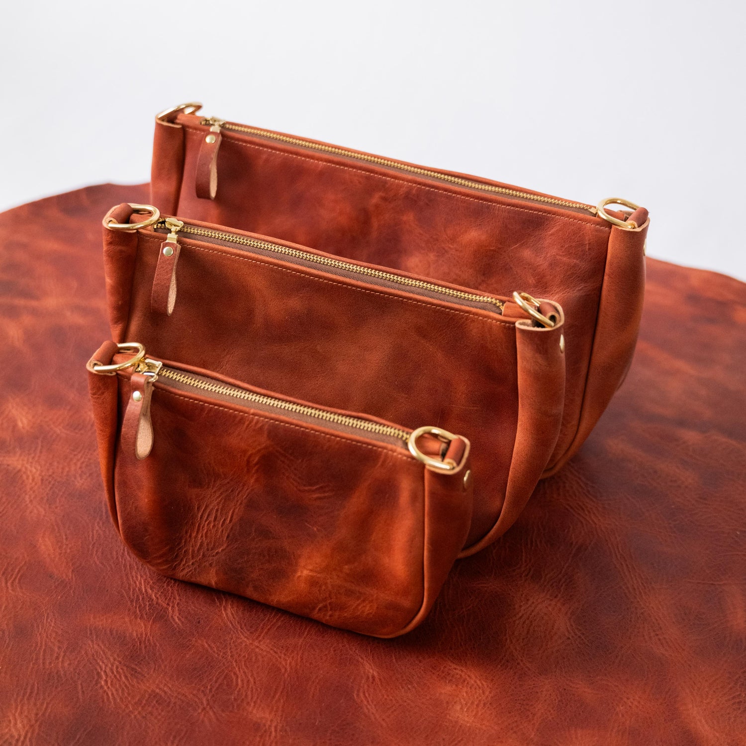 Very Tumbled Old English Derby Crossbody Bag