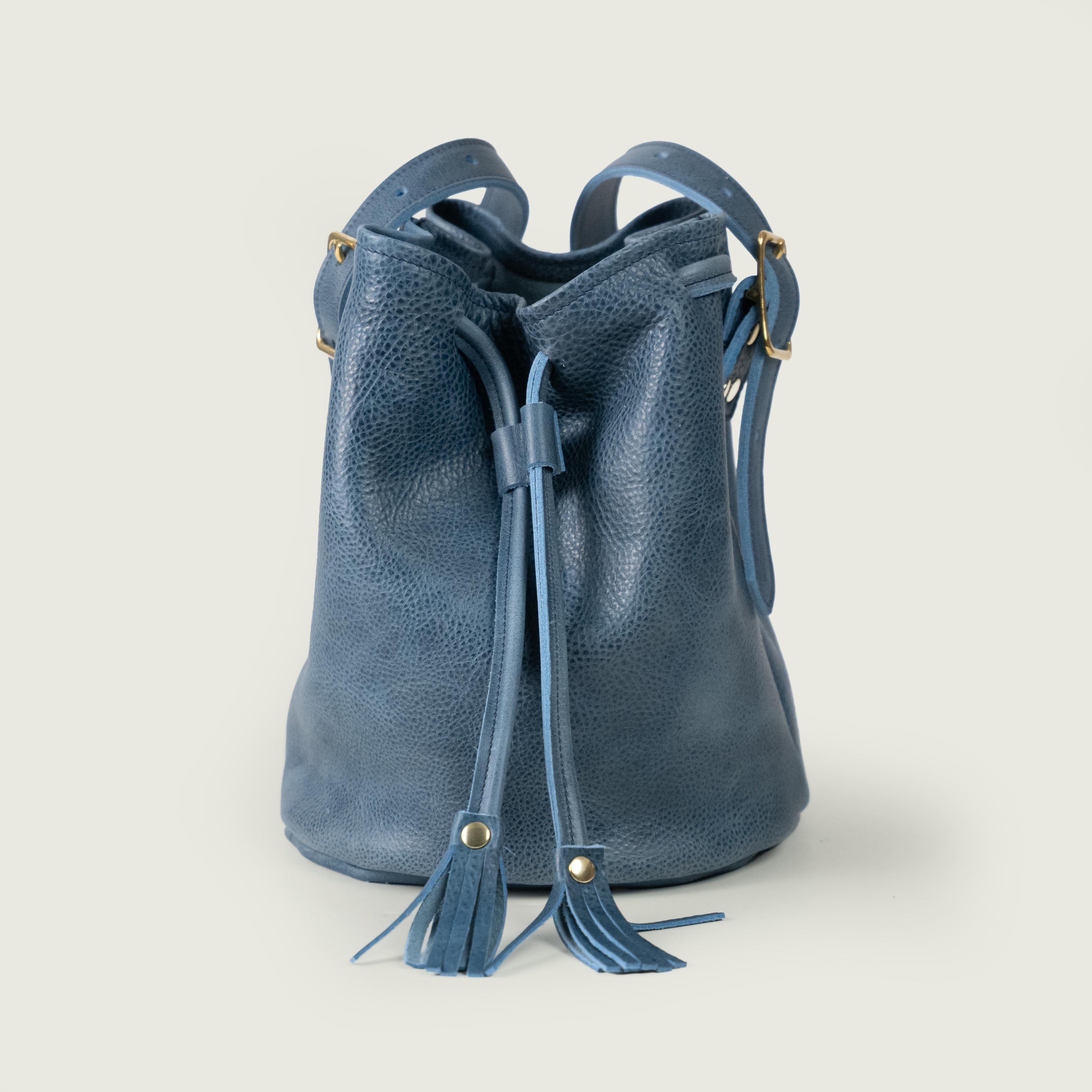 French Blue Bulldog Bucket Bag