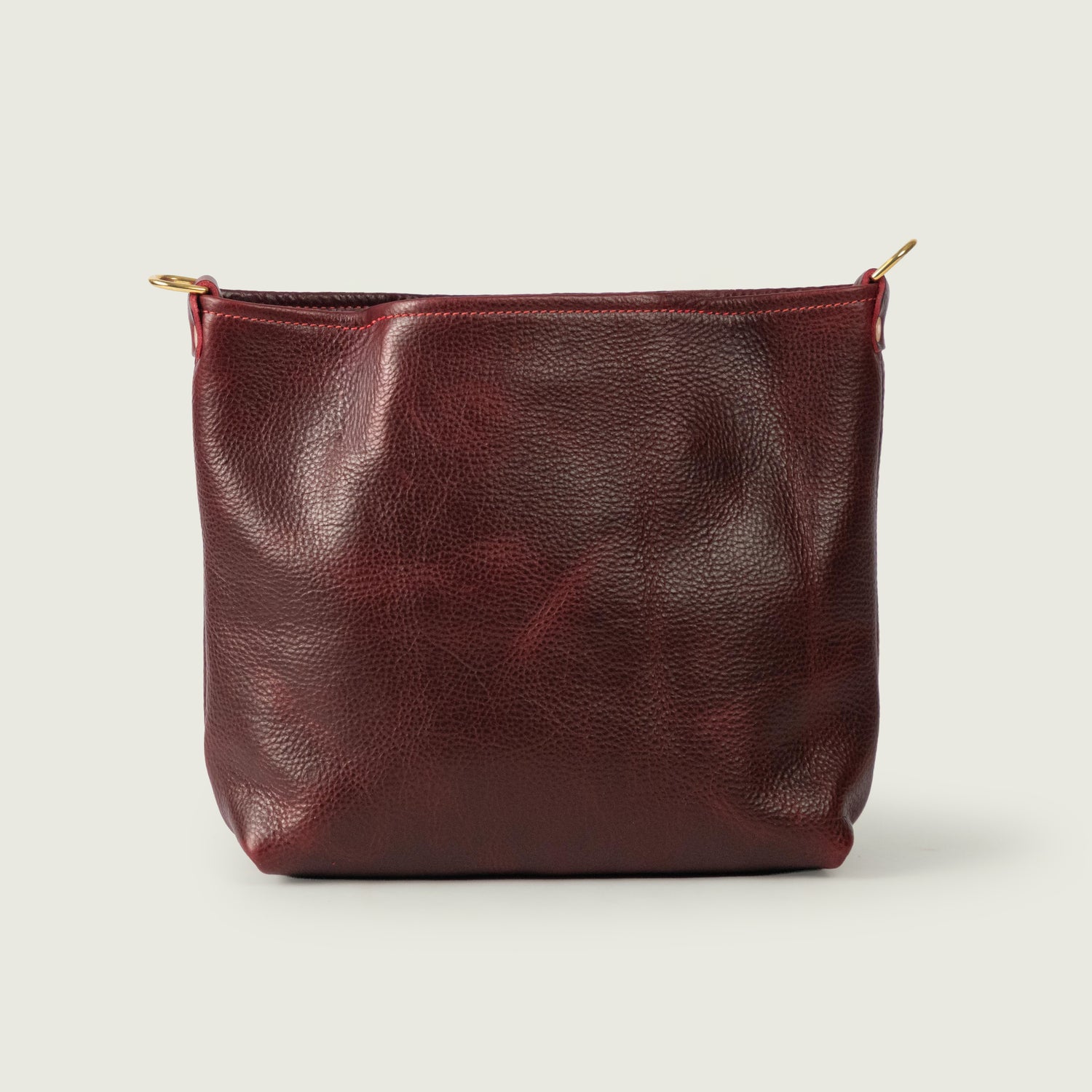 Dark Cherry Bulldog New Mini Crossbody Tote