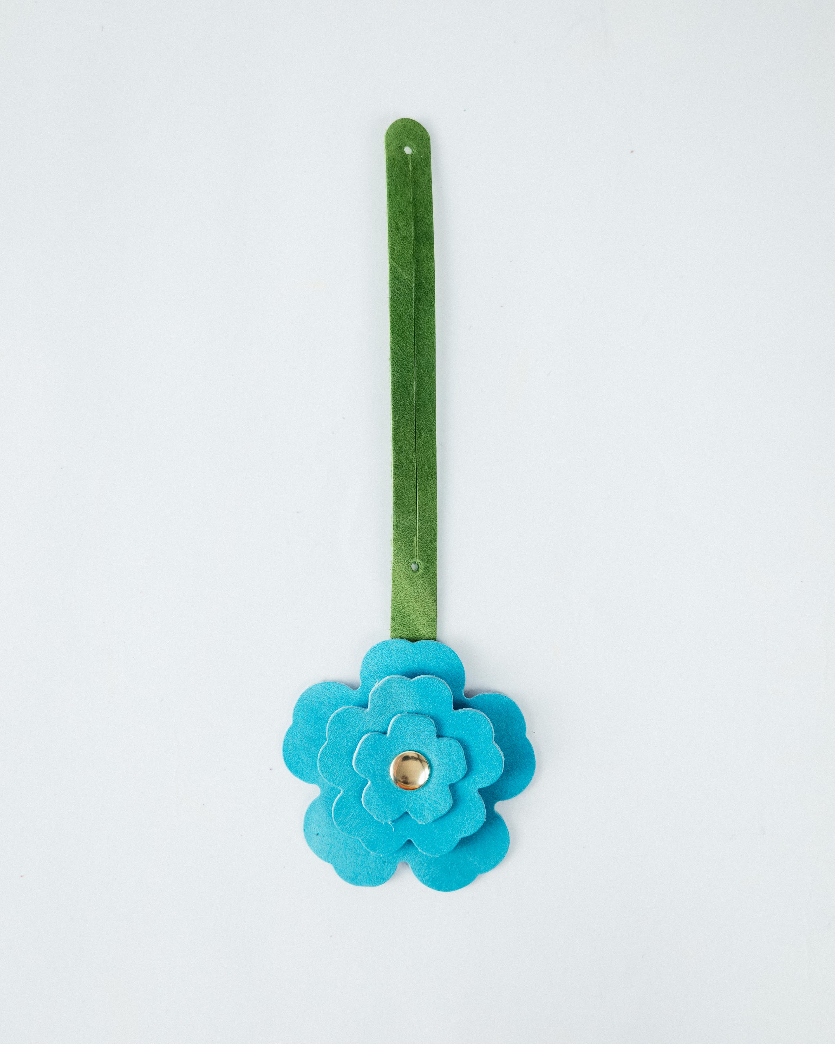 Aegean Blue Flower Charm