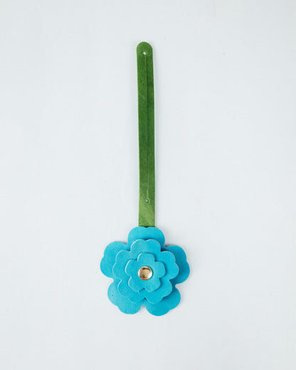 Aegean Blue Flower Charm