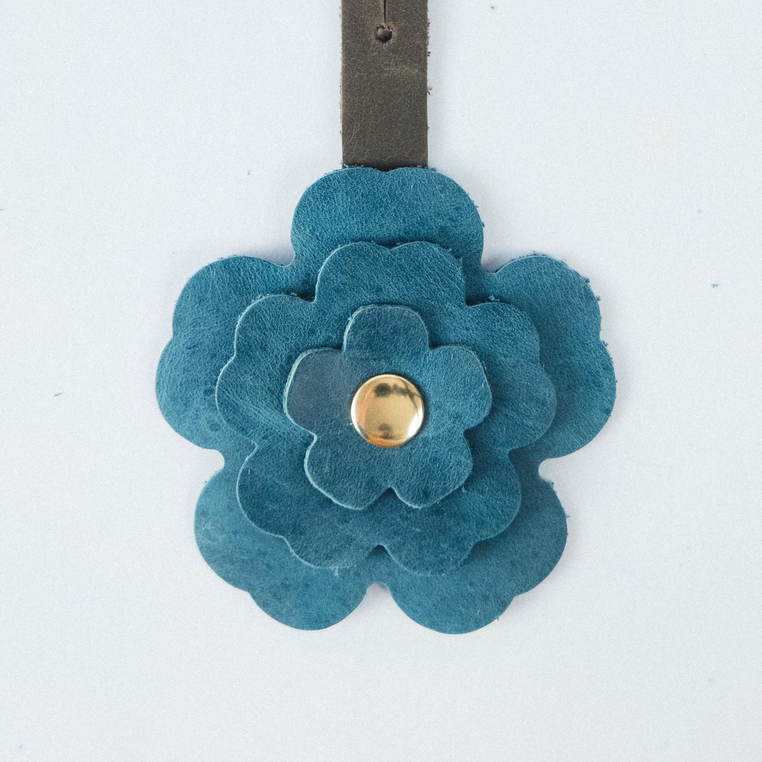Atlantic Blue Flower Charm