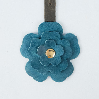 Atlantic Blue Flower Charm