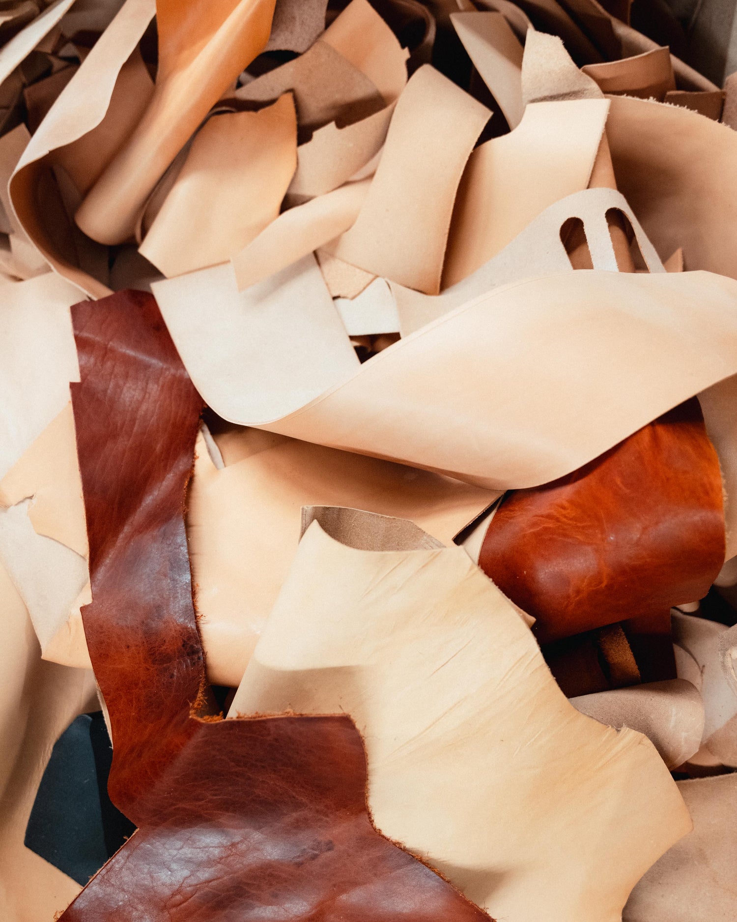 Box of Scrap Leather