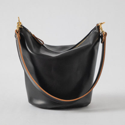 Black Double Shot Zip-Top Bucket Bag Bundle