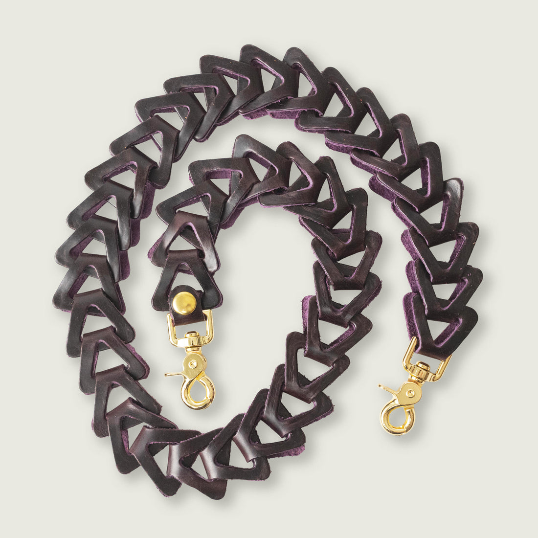 Glossy Purple Chain Link Strap