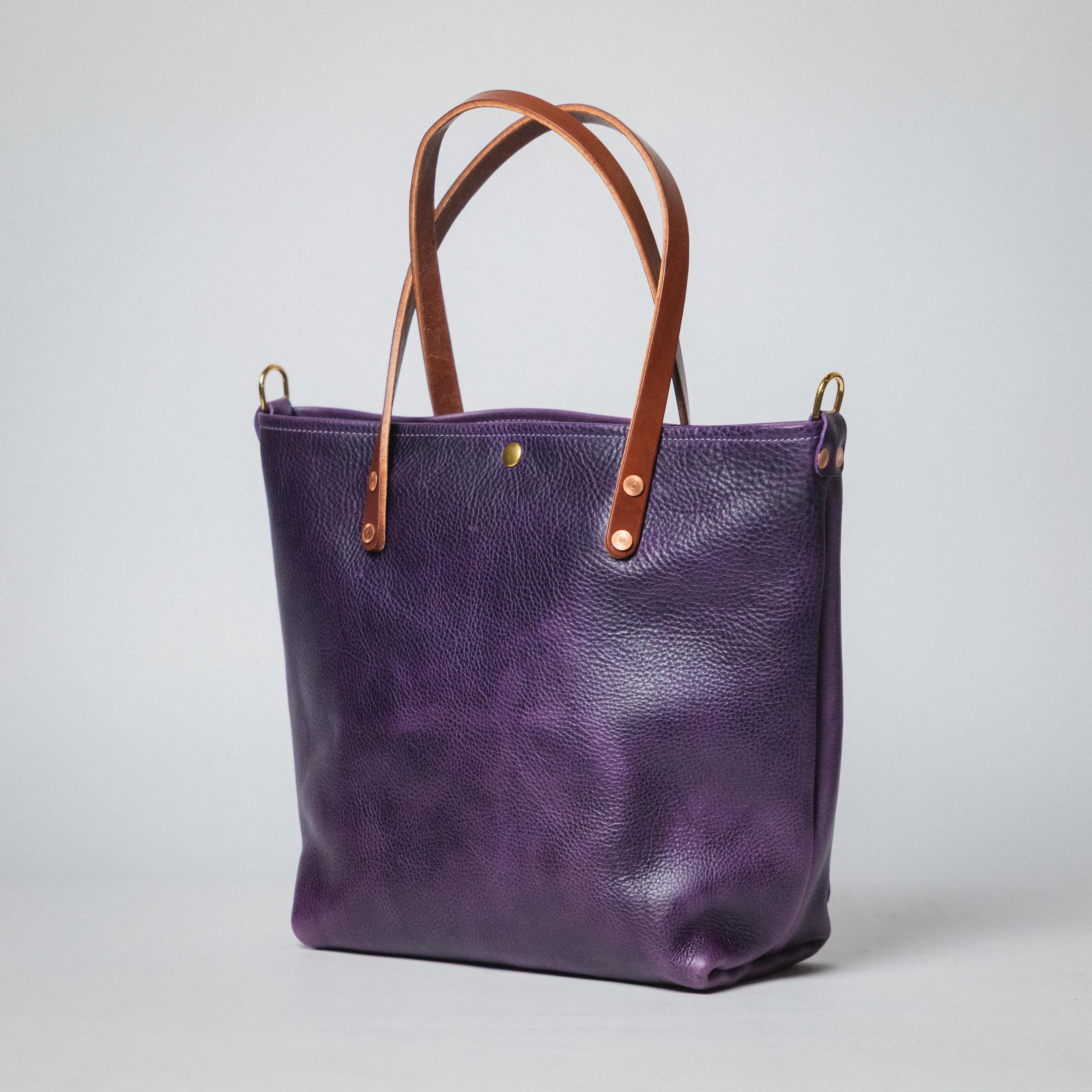 Purple Bulldog Travel Tote