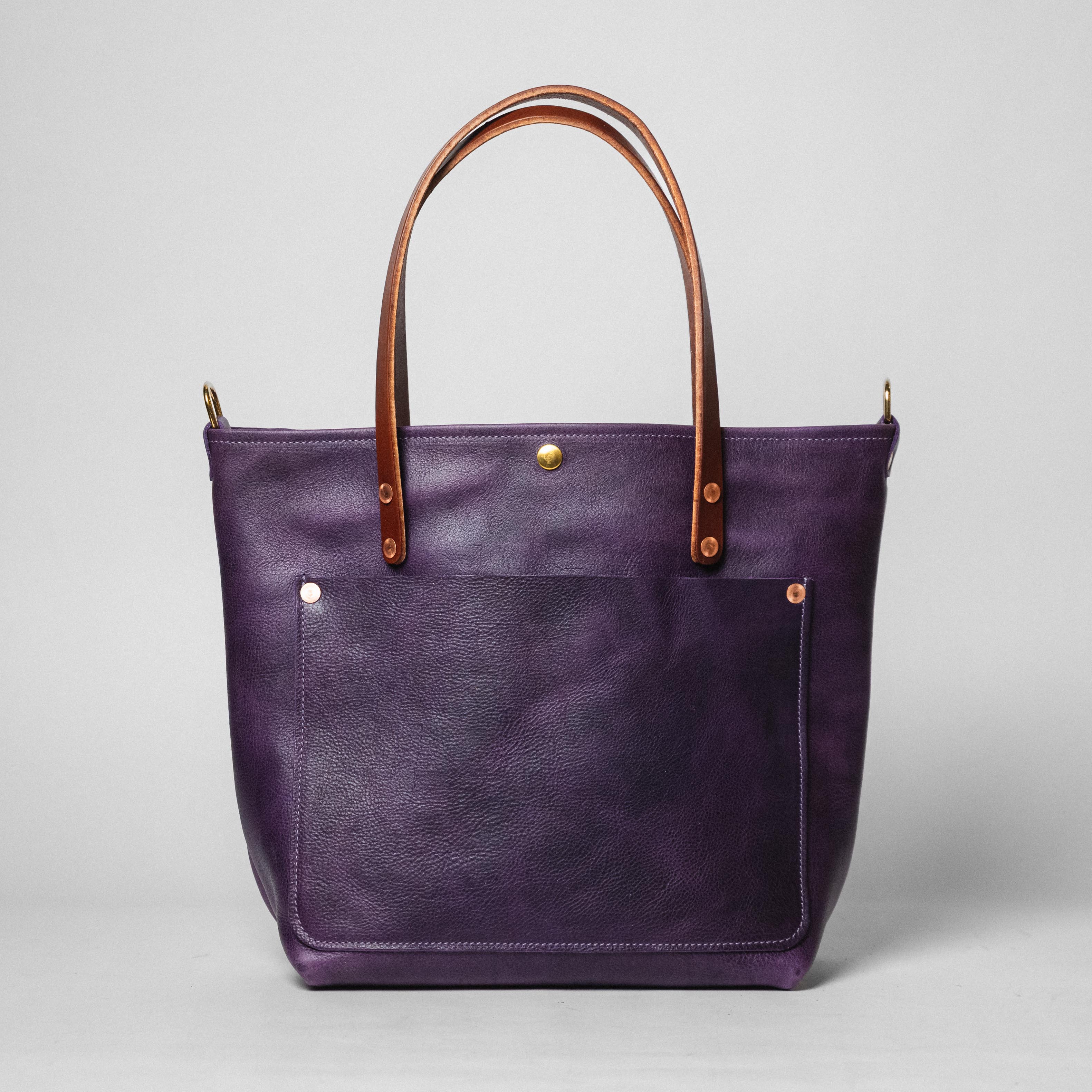 Purple Bulldog Travel Tote