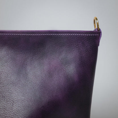 Purple Bulldog Mini Crossbody Tote