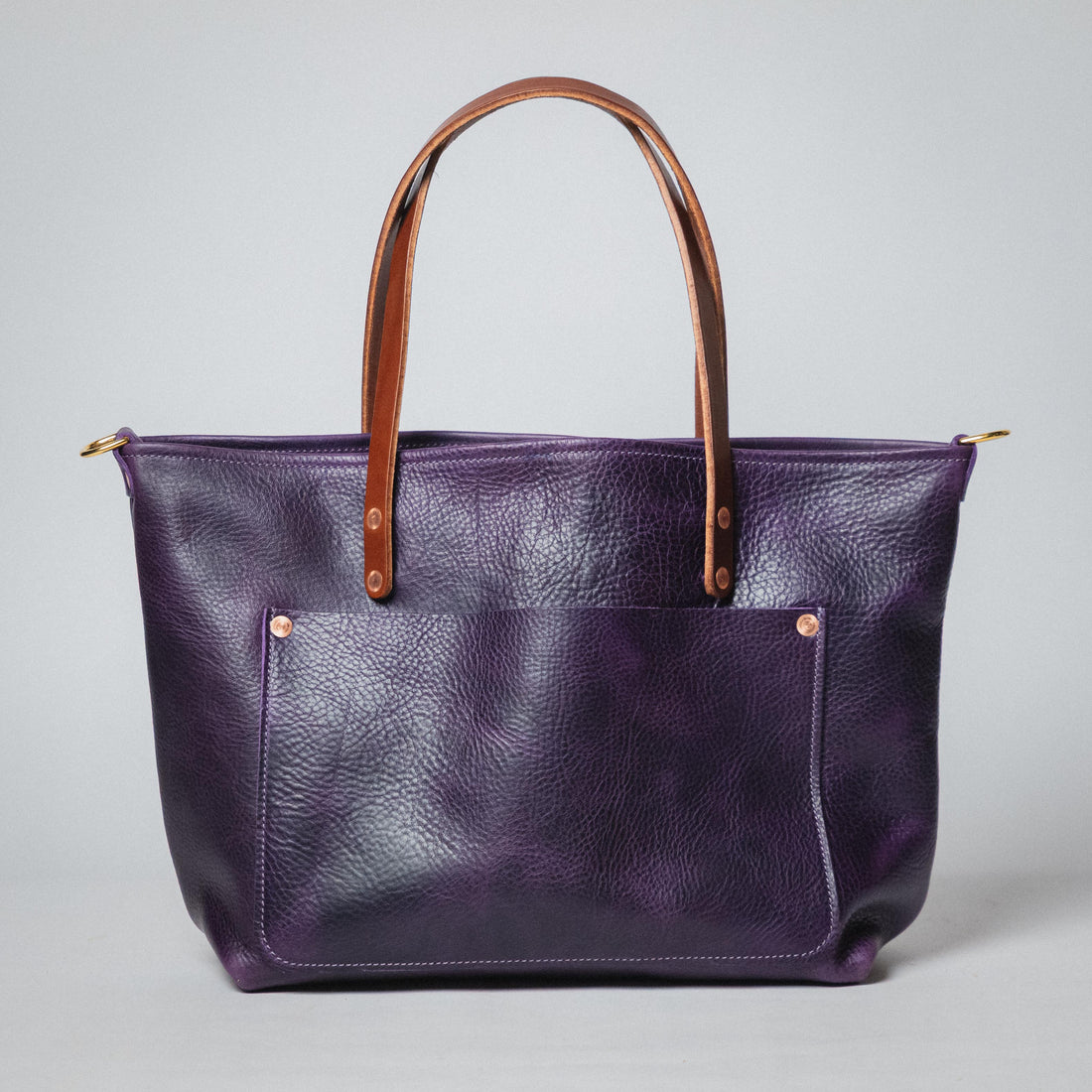 Purple Bulldog Market Tote