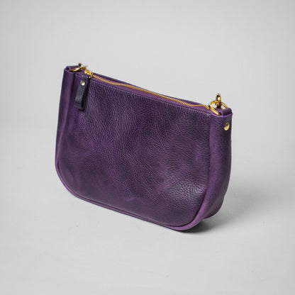Purple Bulldog Crossbody Bag
