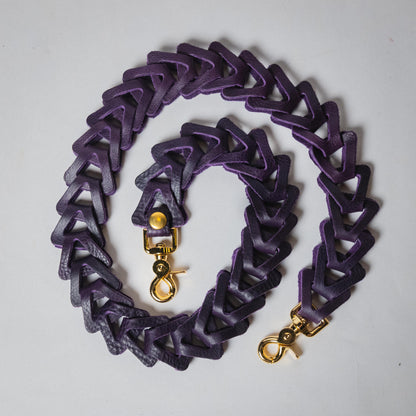 Purple Bulldog Chain Link Strap