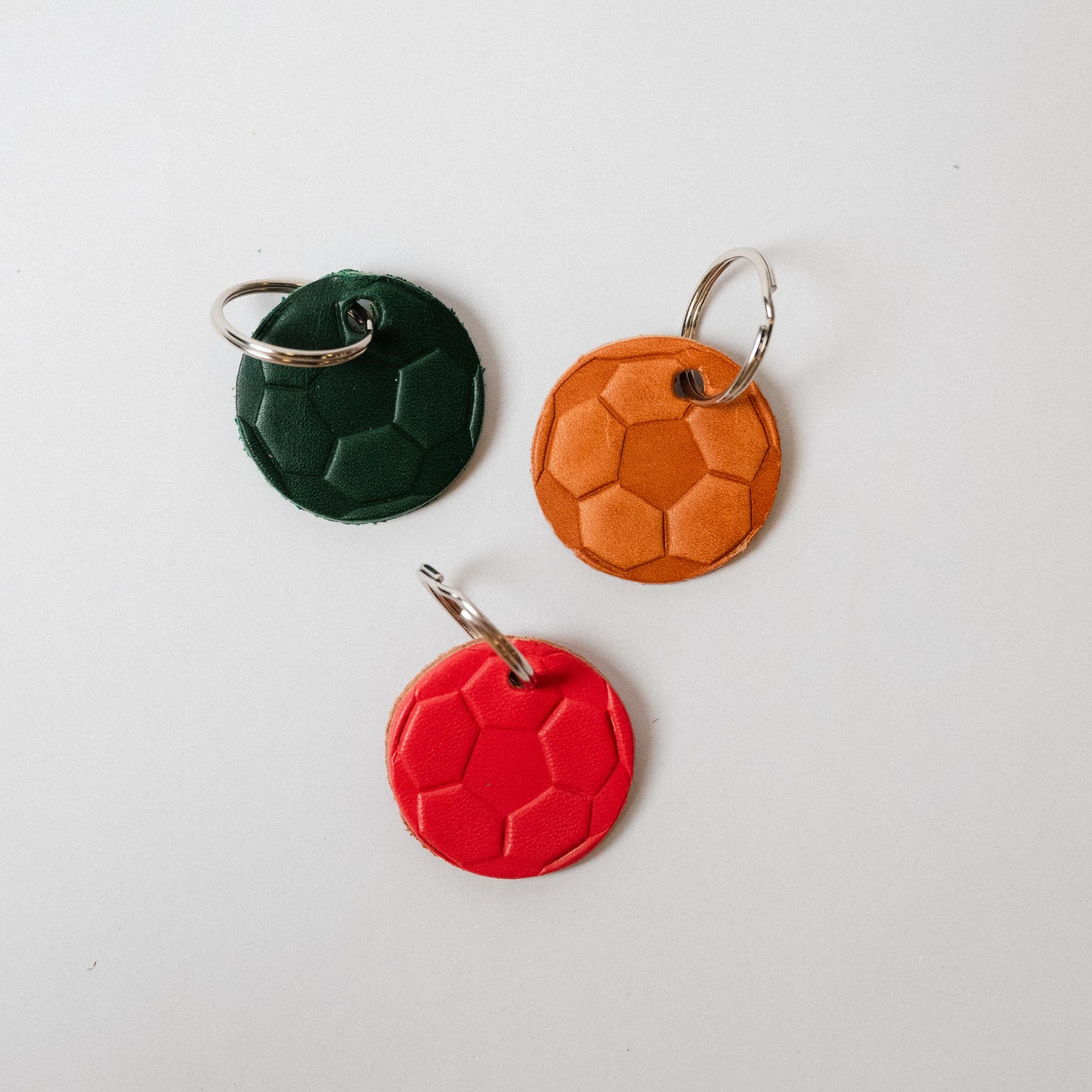 Leather Soccer Ball Fob