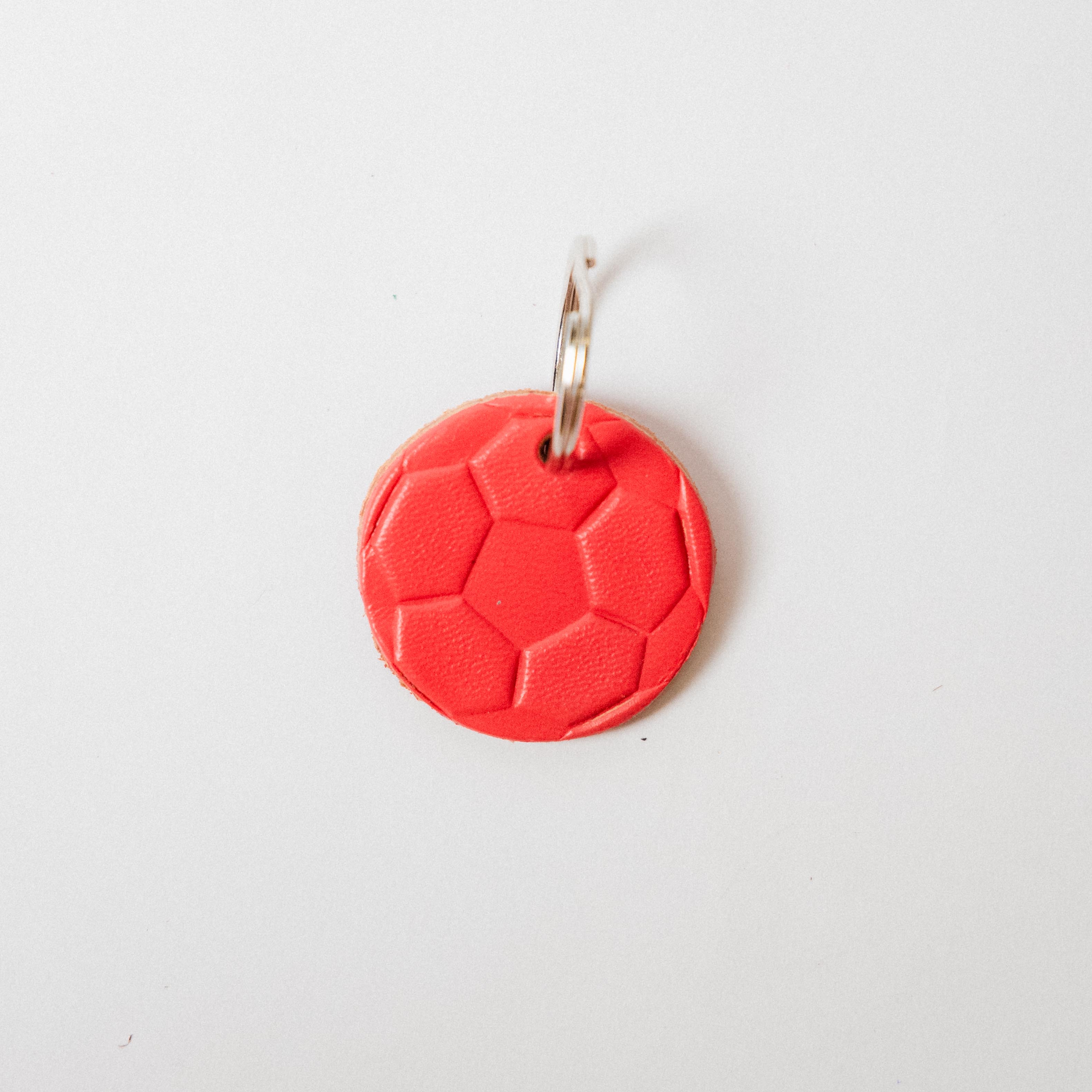 Leather Soccer Ball Fob