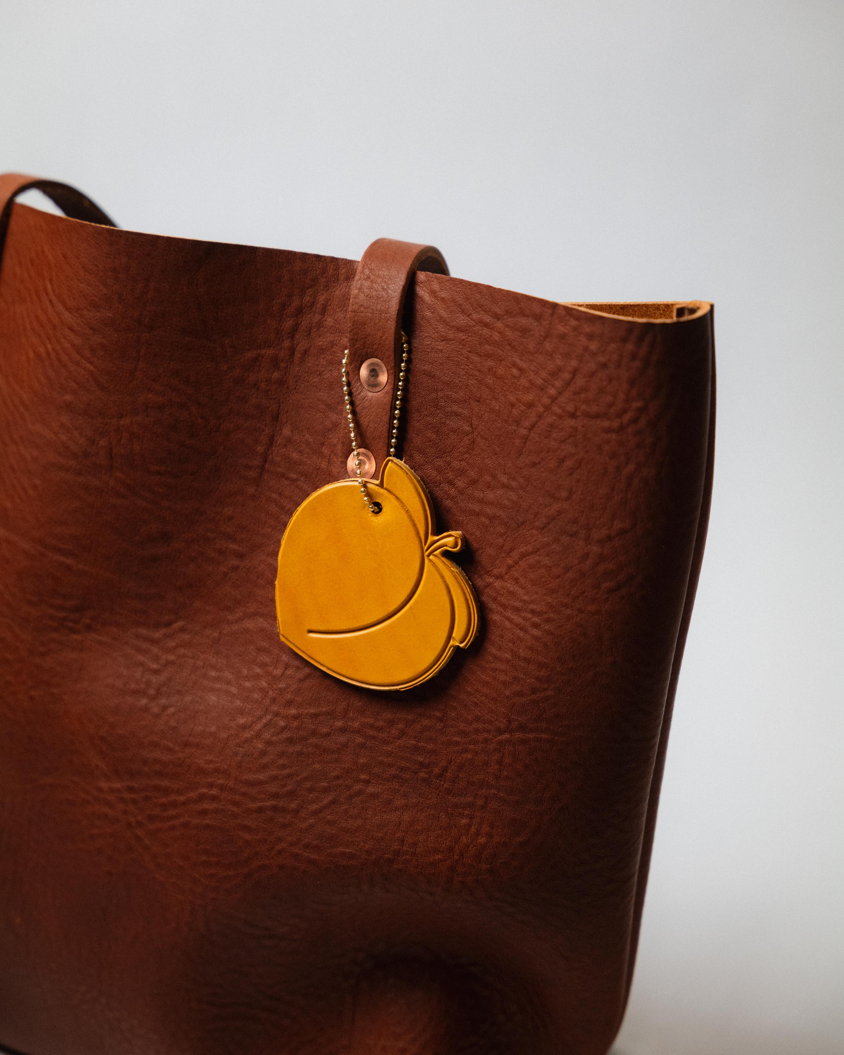 Leather Peach Tag