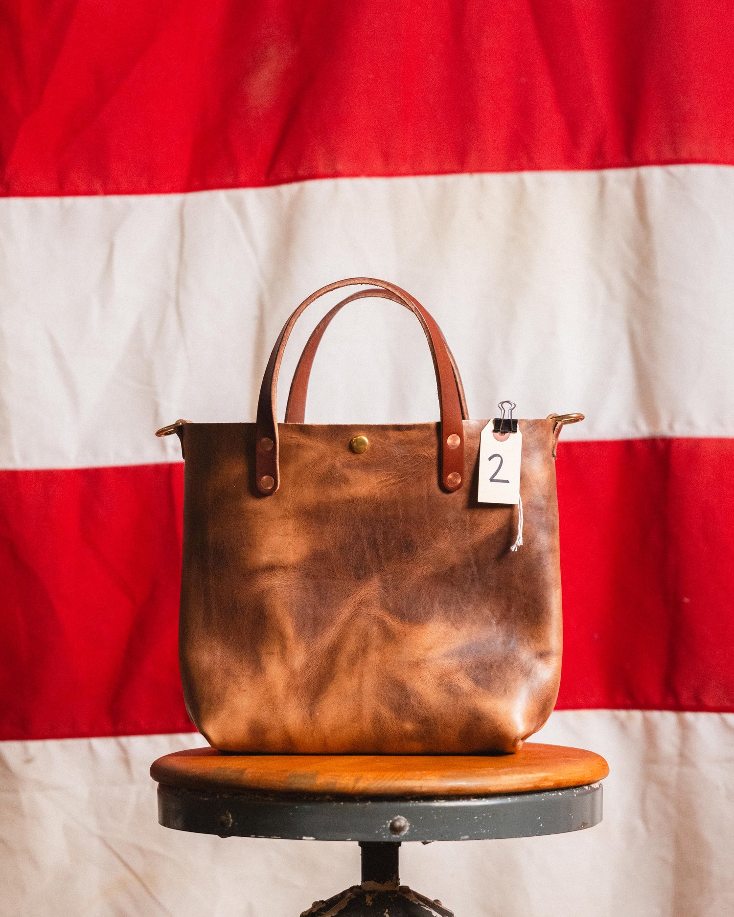 2. Natural Chromexcel Mini Tote