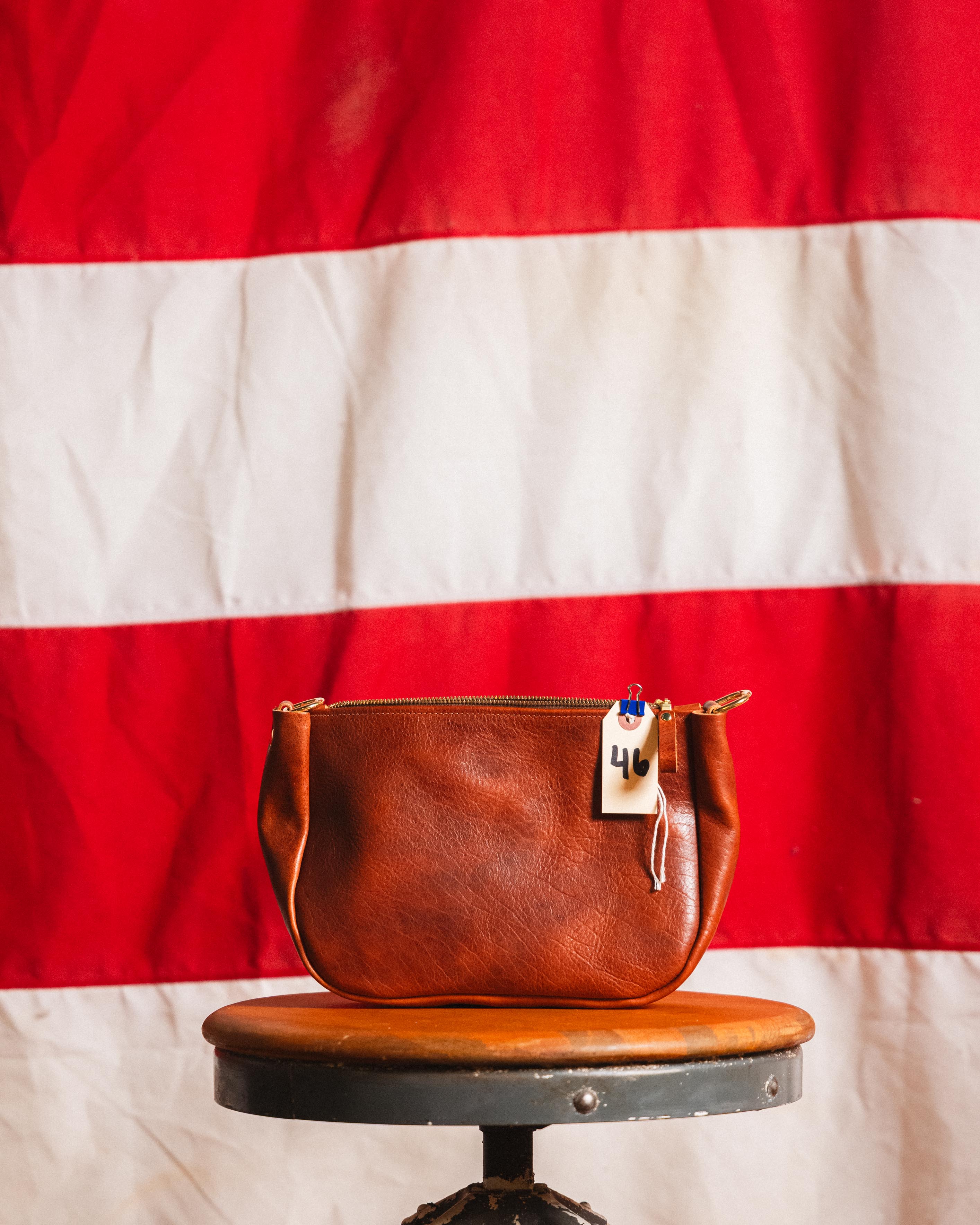 46. Whiskey Navajo Bison Medium Crossbody Bag