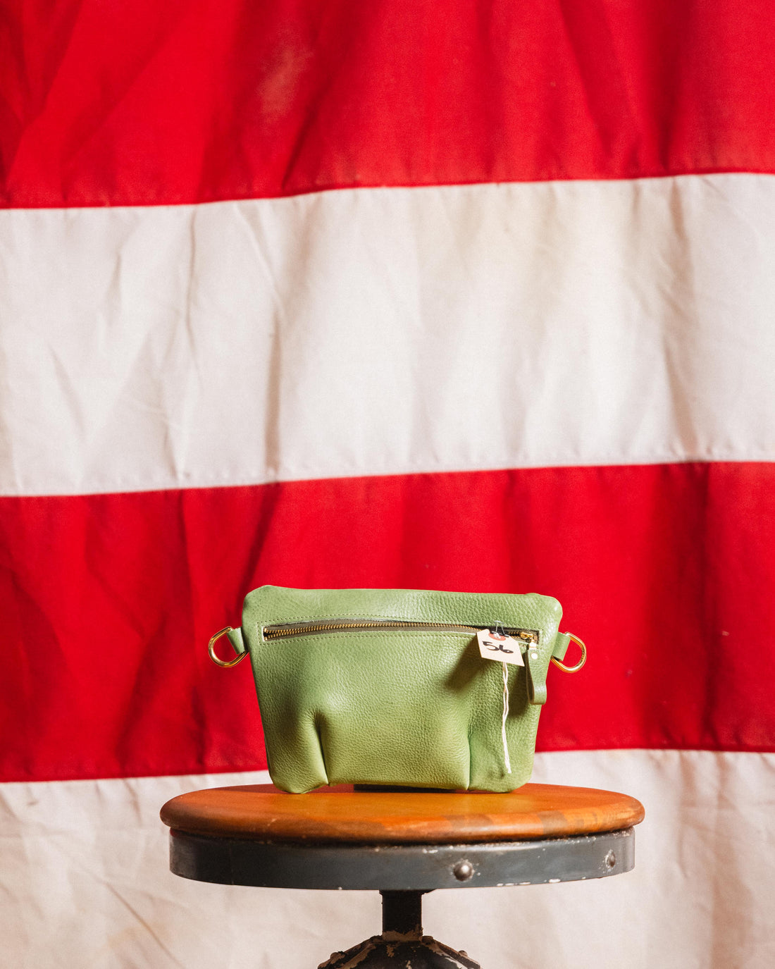 62. Green Suede Horween Belt Bag