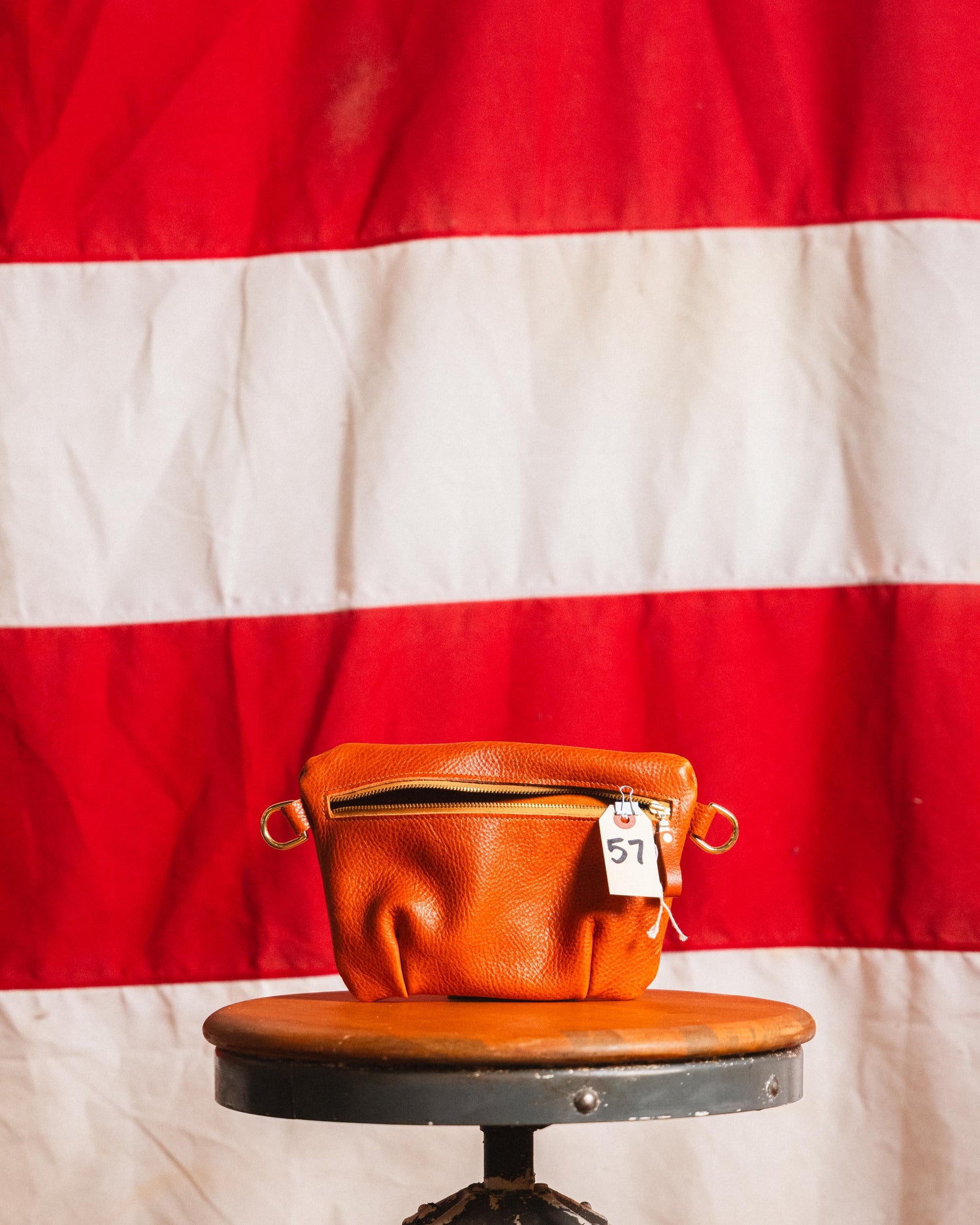 57. Pumpkin Bulldog Belt Bag