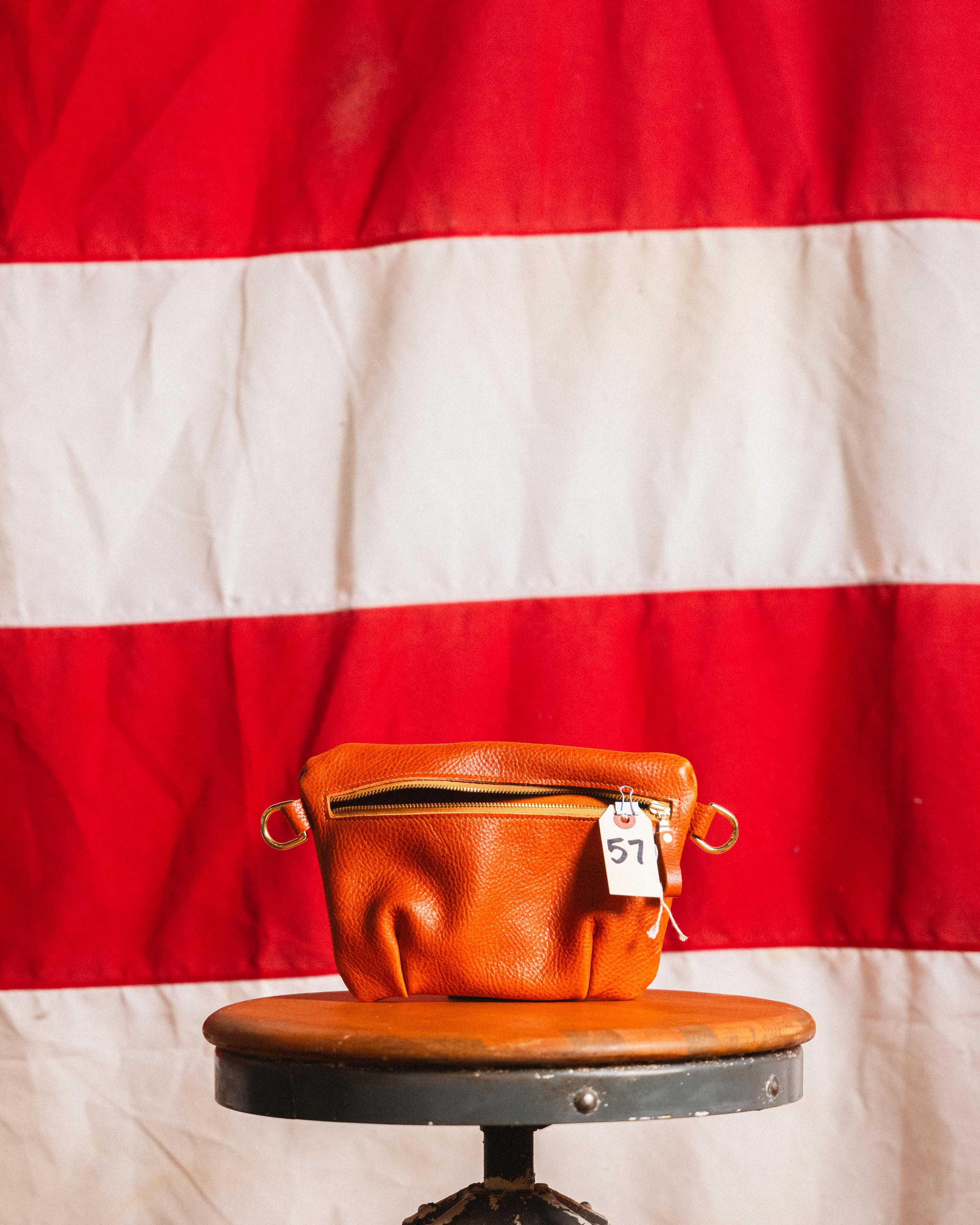 57. Pumpkin Bulldog Belt Bag