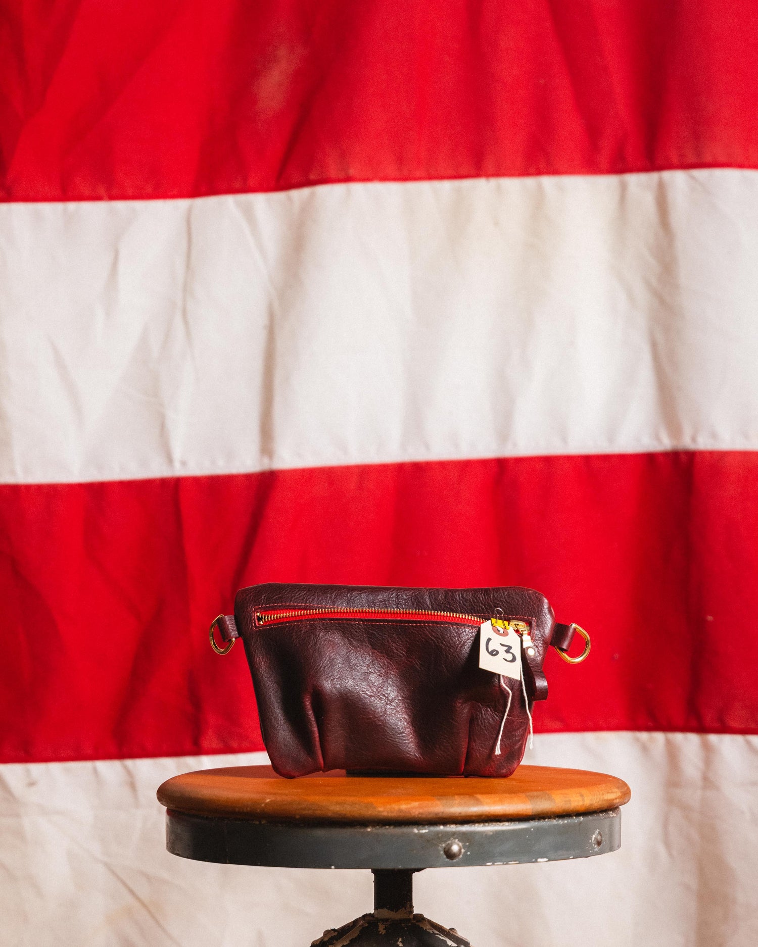 63. Dark Cherry Bulldog Belt Bag