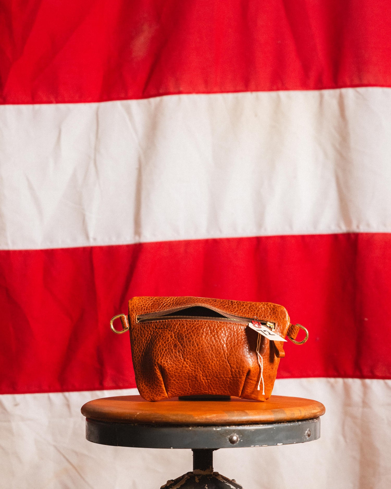 72. Honey Navajo Bison Belt Bag