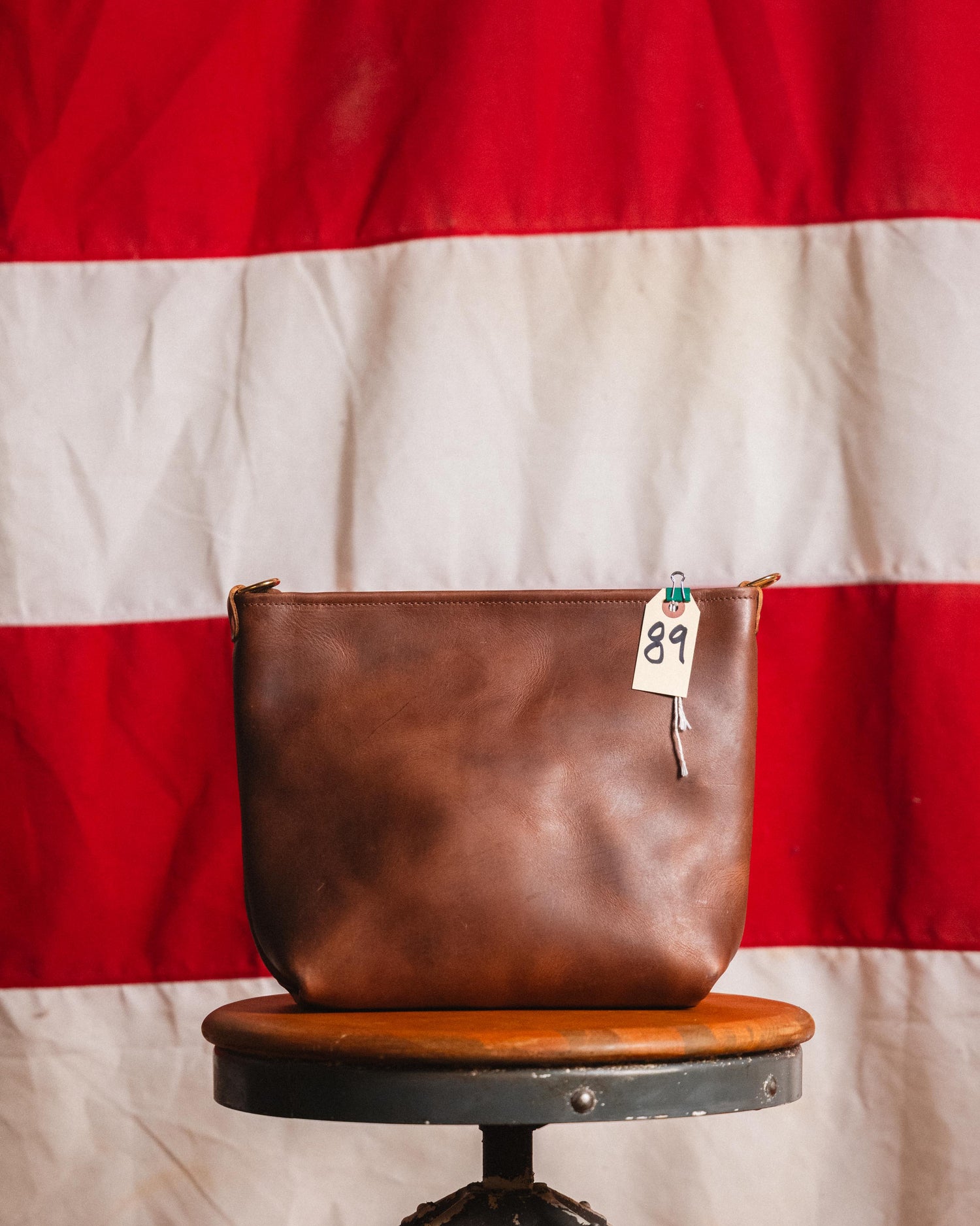 89. English Tan Mini Crossbody Tote