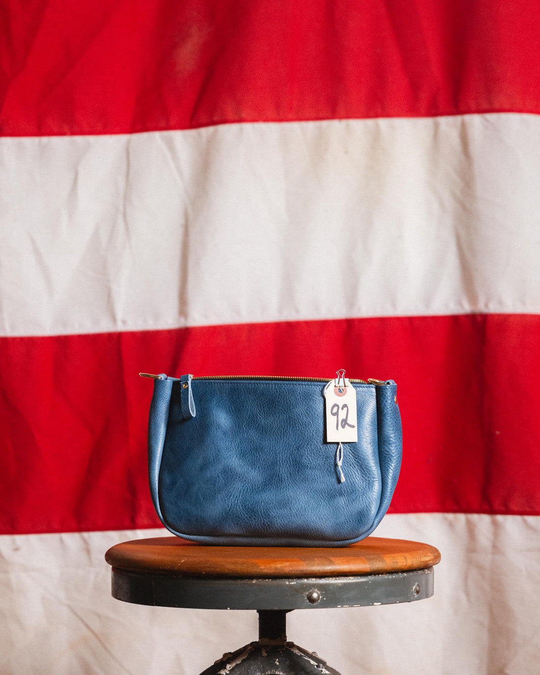 92. French Blue Bulldog Medium Crossbody Bag