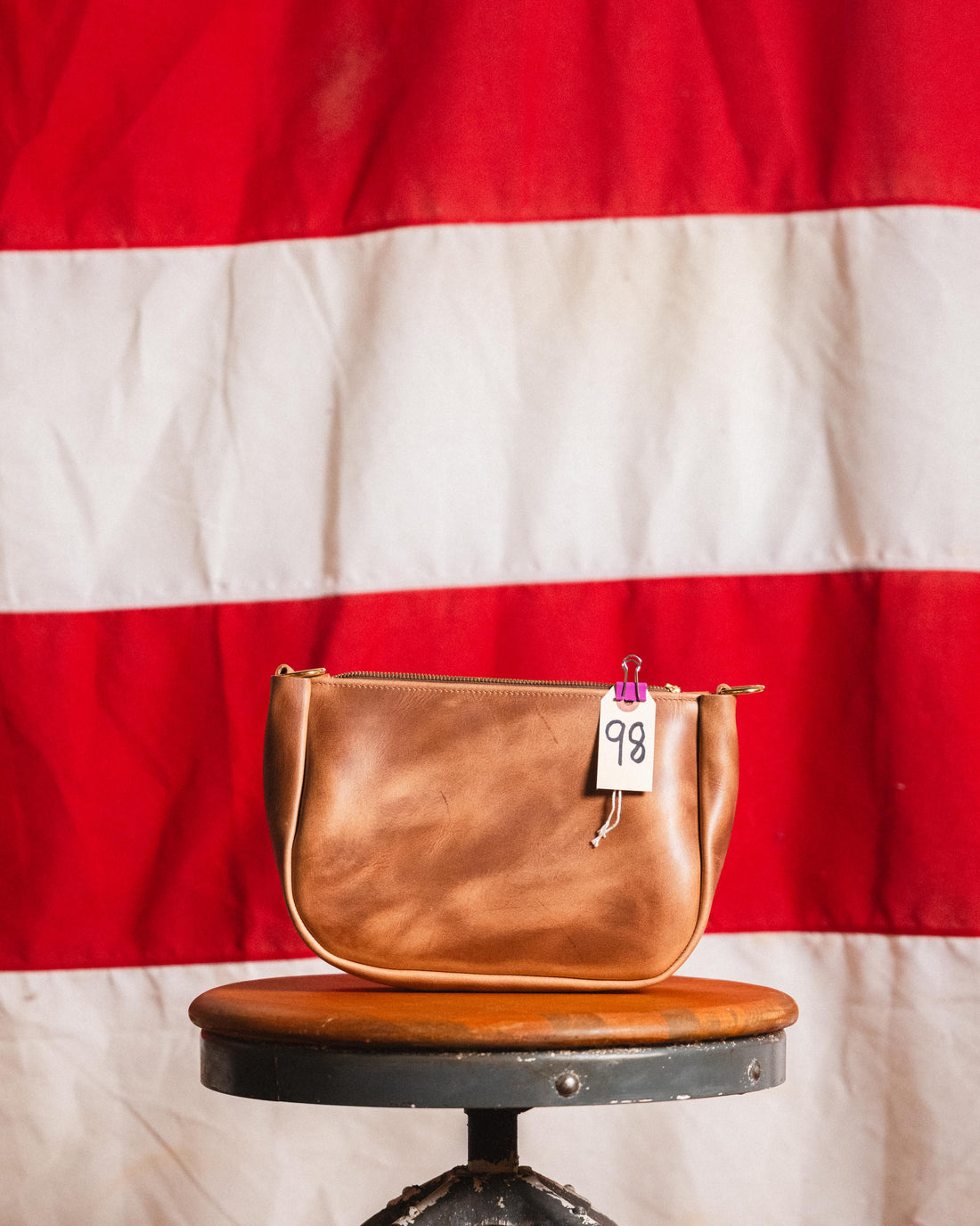 98. Natural Chromexcel Medium Crossbody Bag