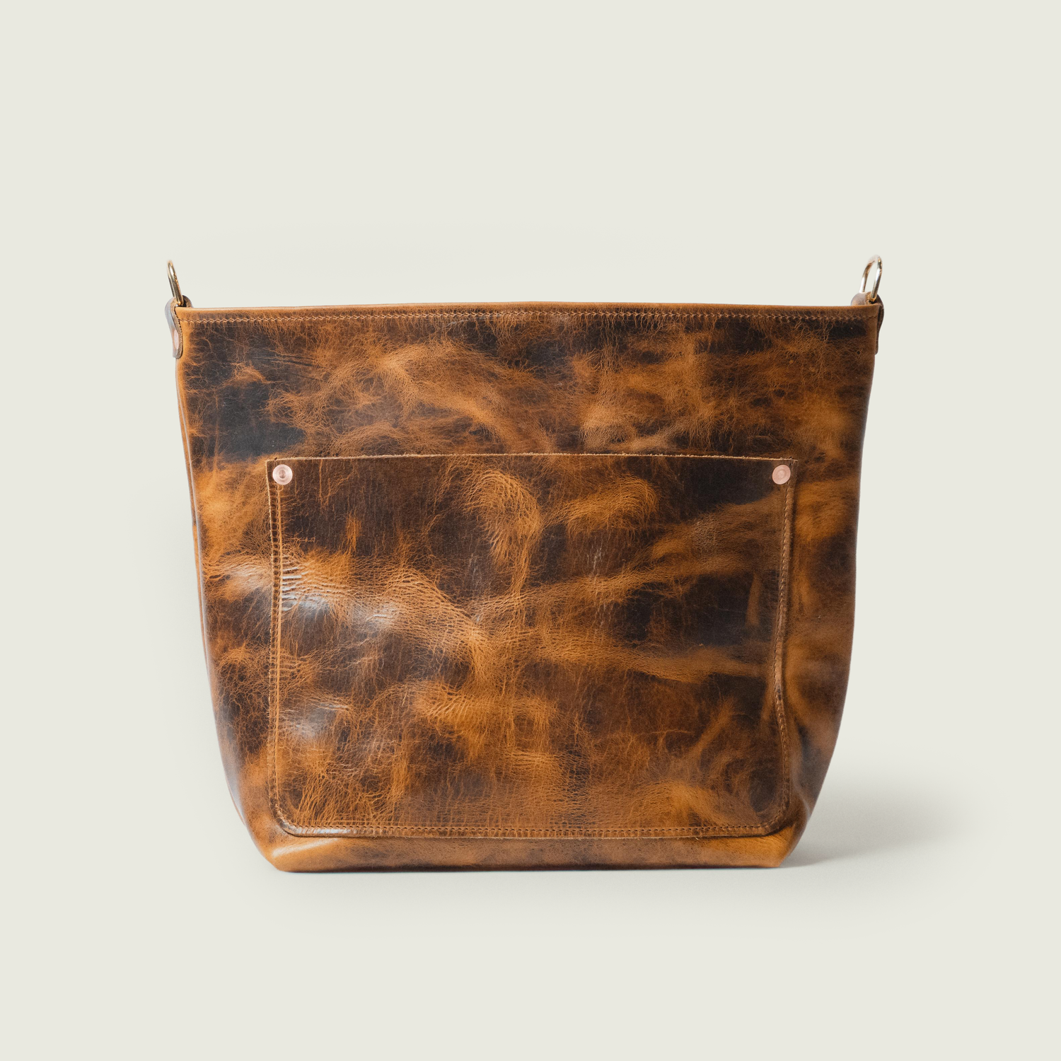 Rustic Bison Crossbody Travel Tote