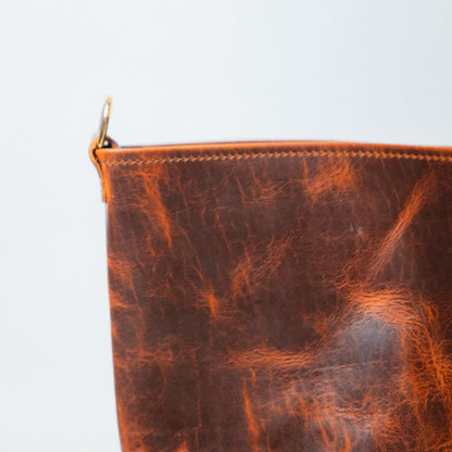 Rustic Bison East West Crossbody Tote