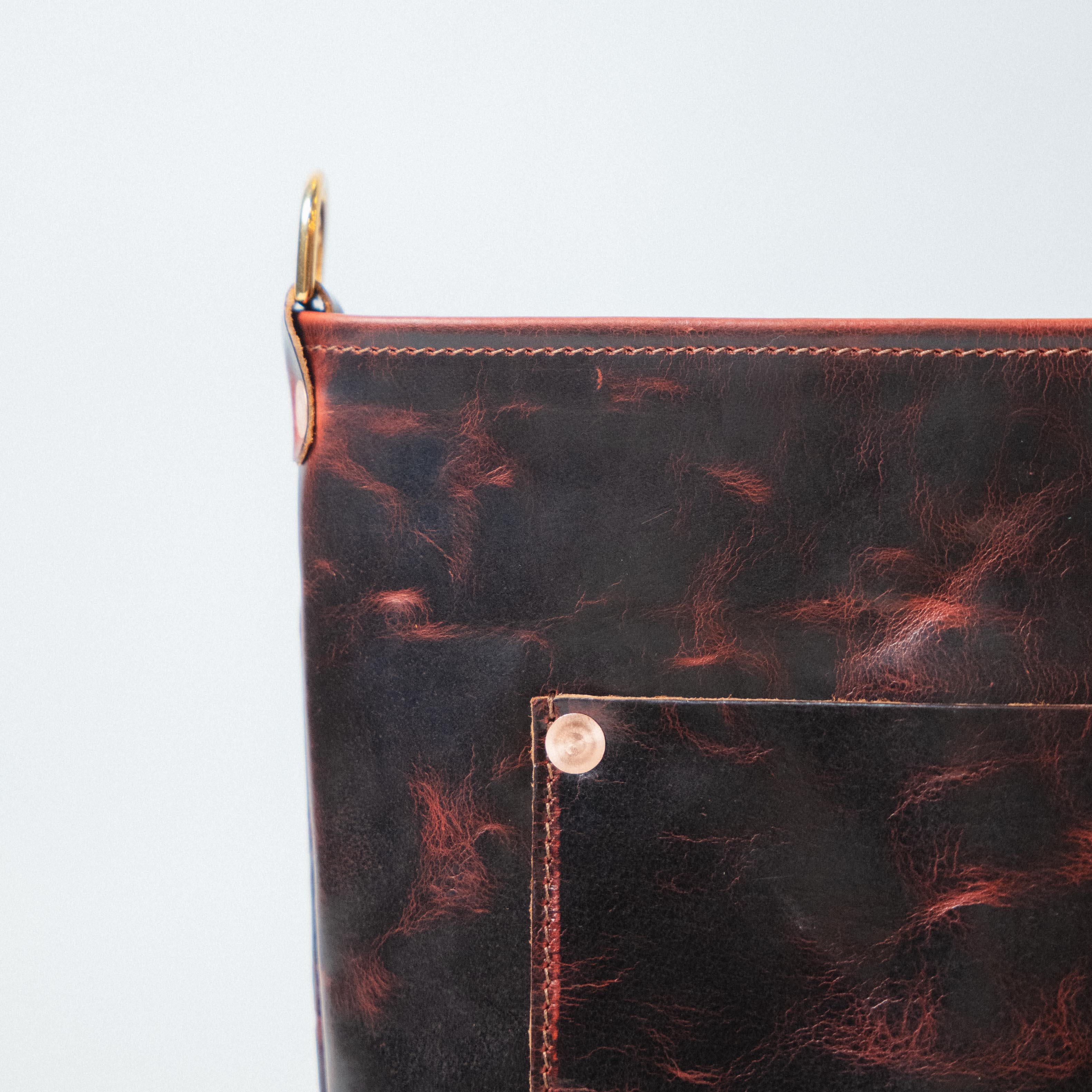 Rustic Bison Mini Crossbody Travel Tote