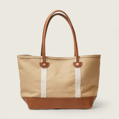 Canvas &amp; Leather Panel Tote