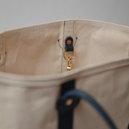 Natural Canvas &amp; Leather Panel Tote