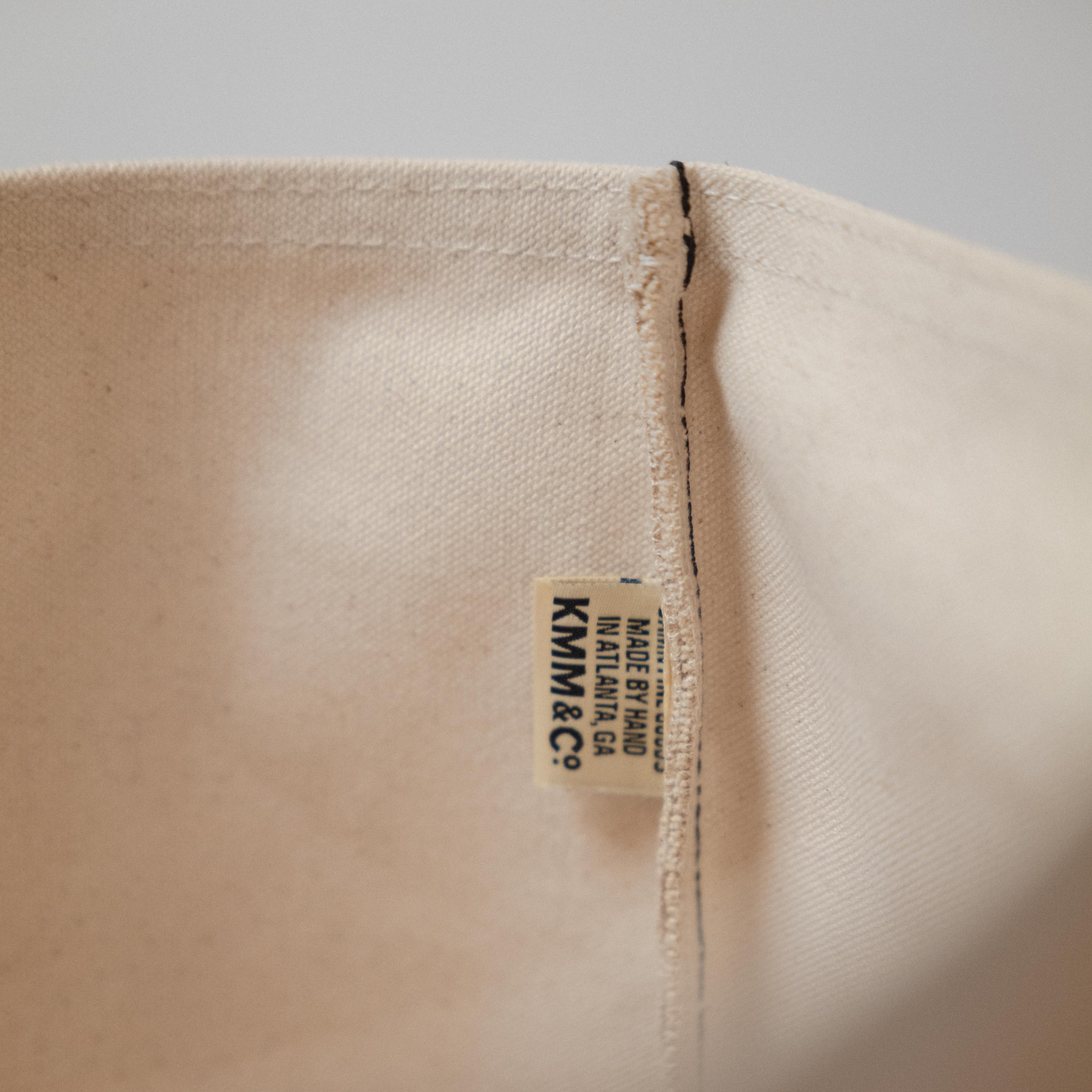 Natural Canvas &amp; Leather Panel Tote