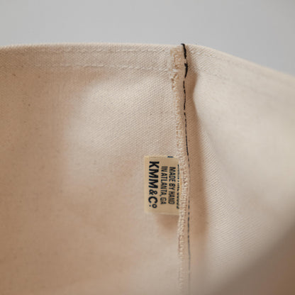Natural Canvas &amp; Leather Panel Tote