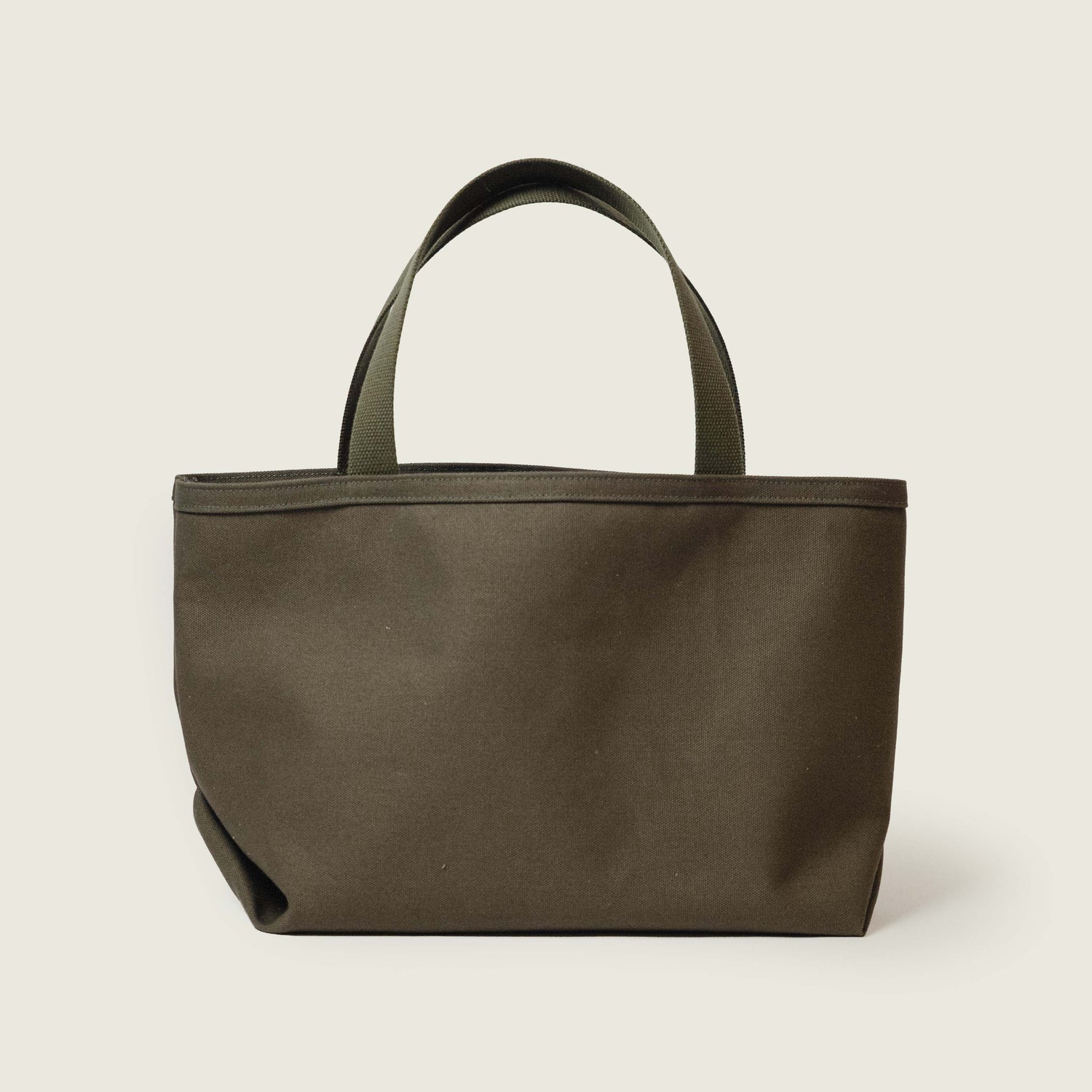 Green Canvas Shopping Tote