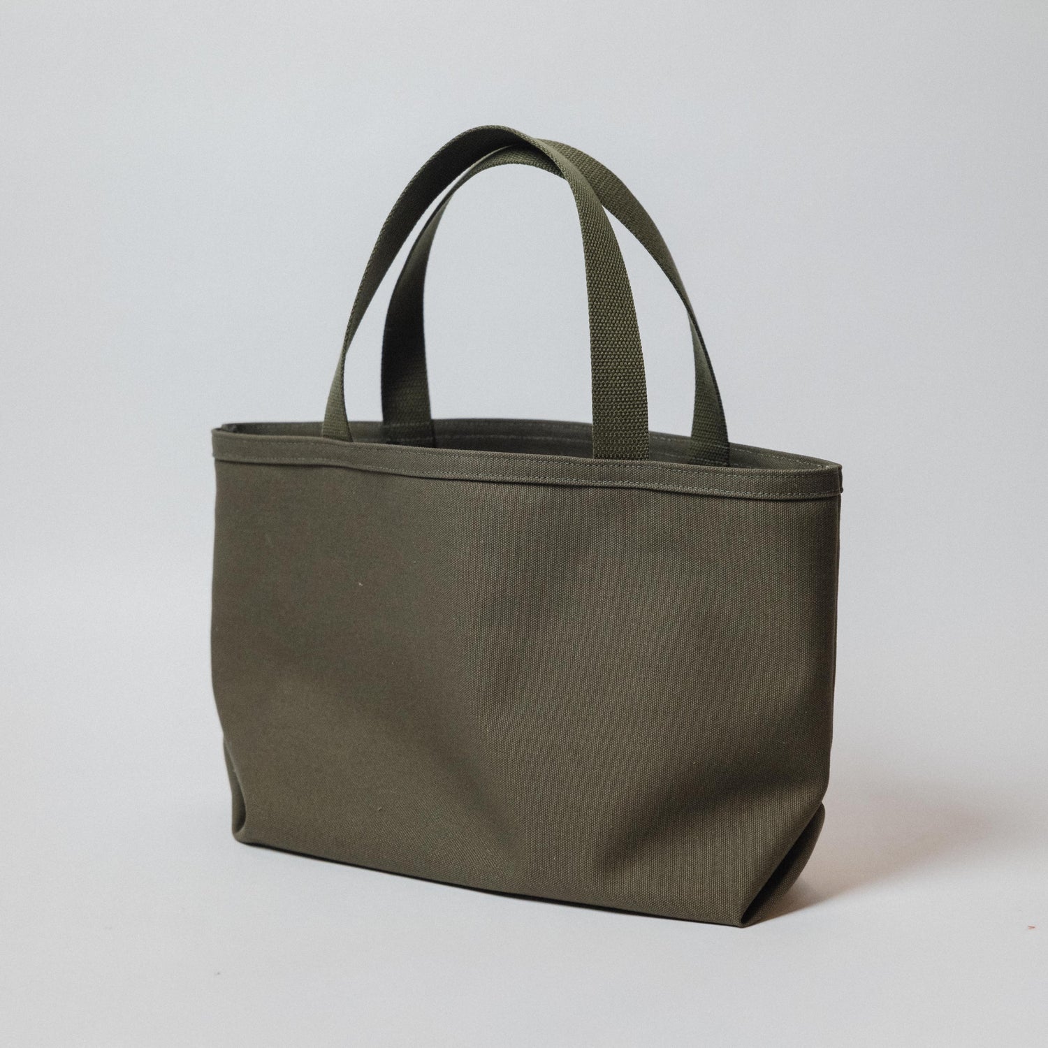 Green Canvas Shopping Tote