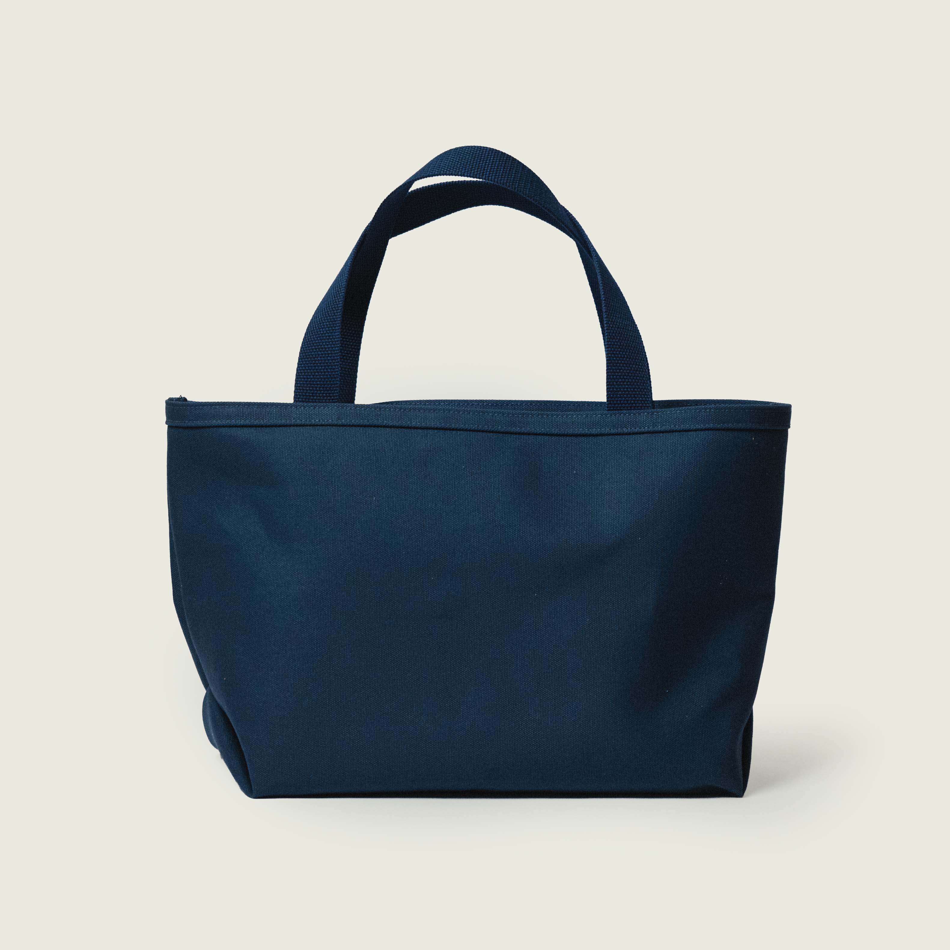 Navy Canvas Shopping Tote