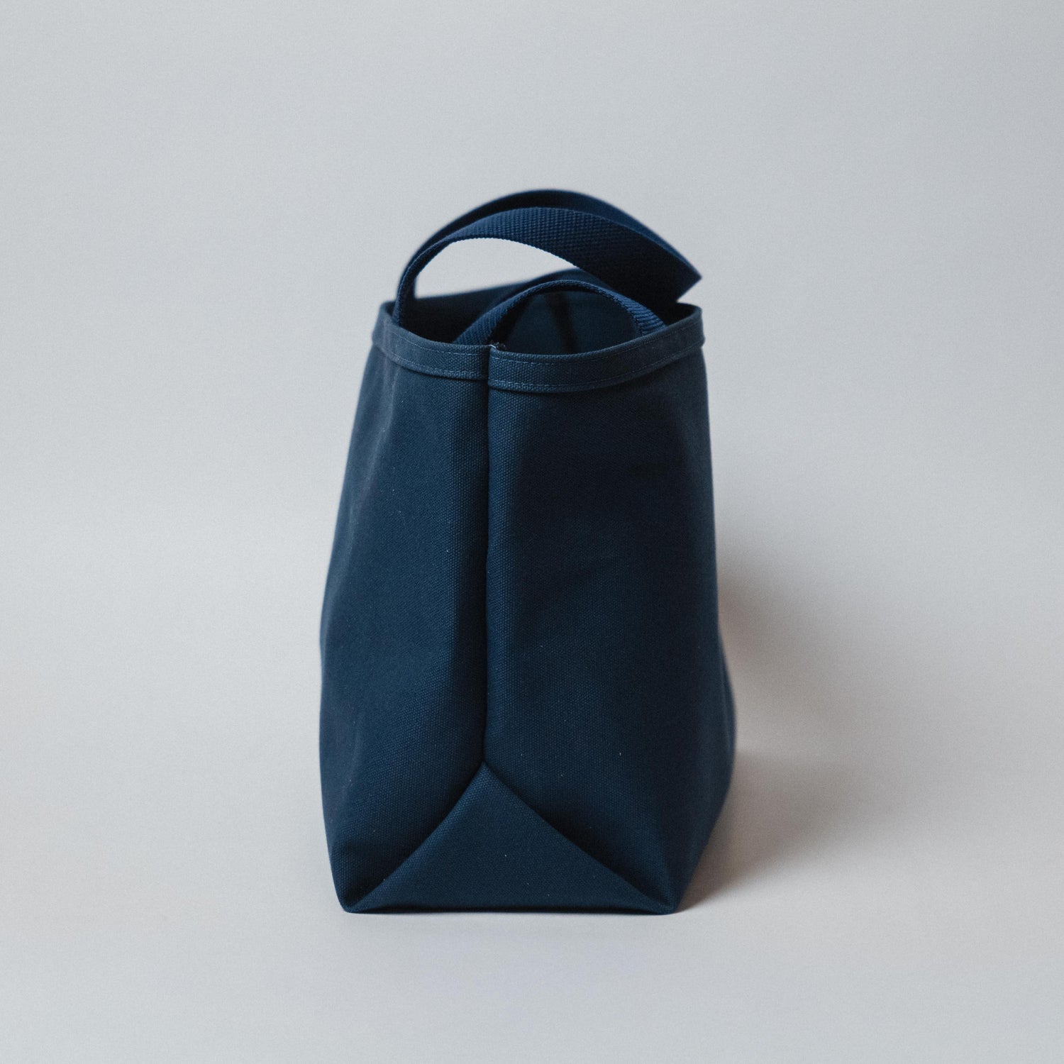 Navy Canvas Shopping Tote