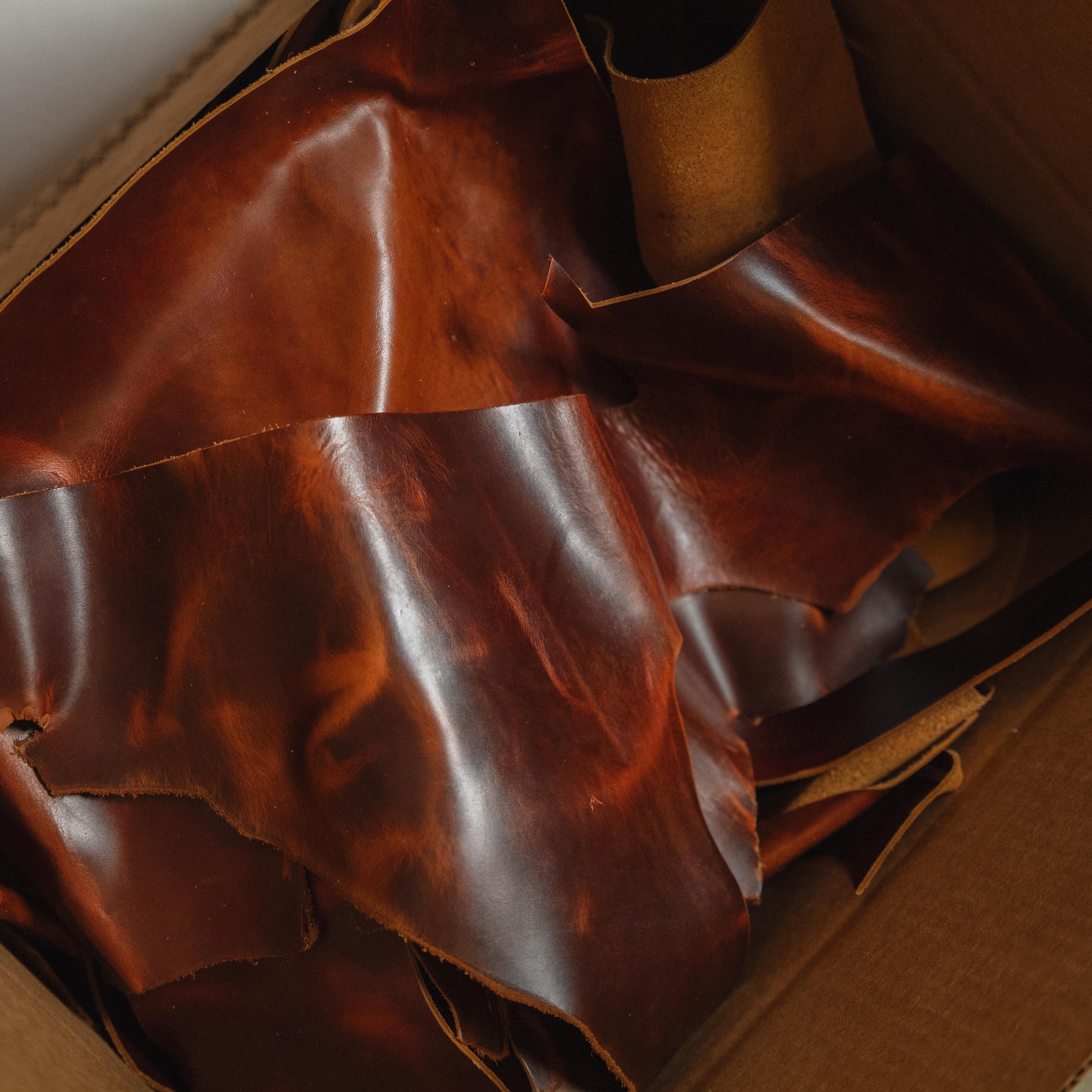 20lbs of Scrap Cinnamon Leather