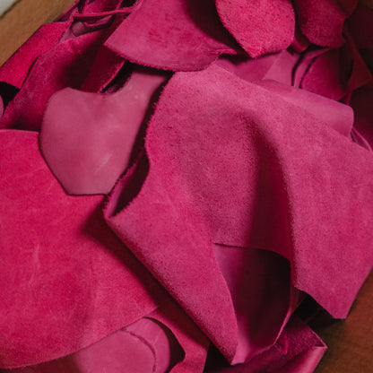 20lbs of Scrap Pink Leather