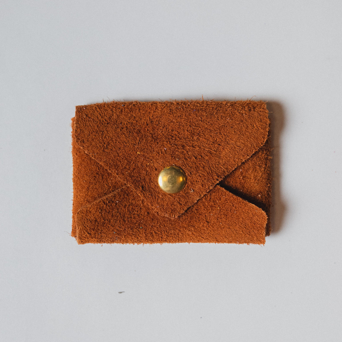 Roughout Dark Brown Bulldog Card Envelope