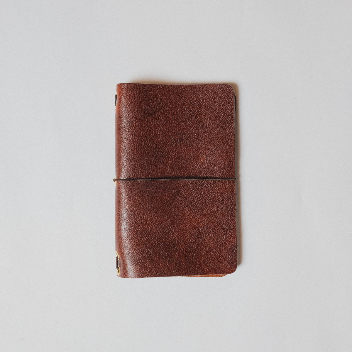 Dark Tan Bulldog Travel Notebook