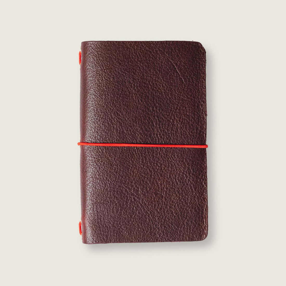 Dark Cherry Bulldog Travel Notebook