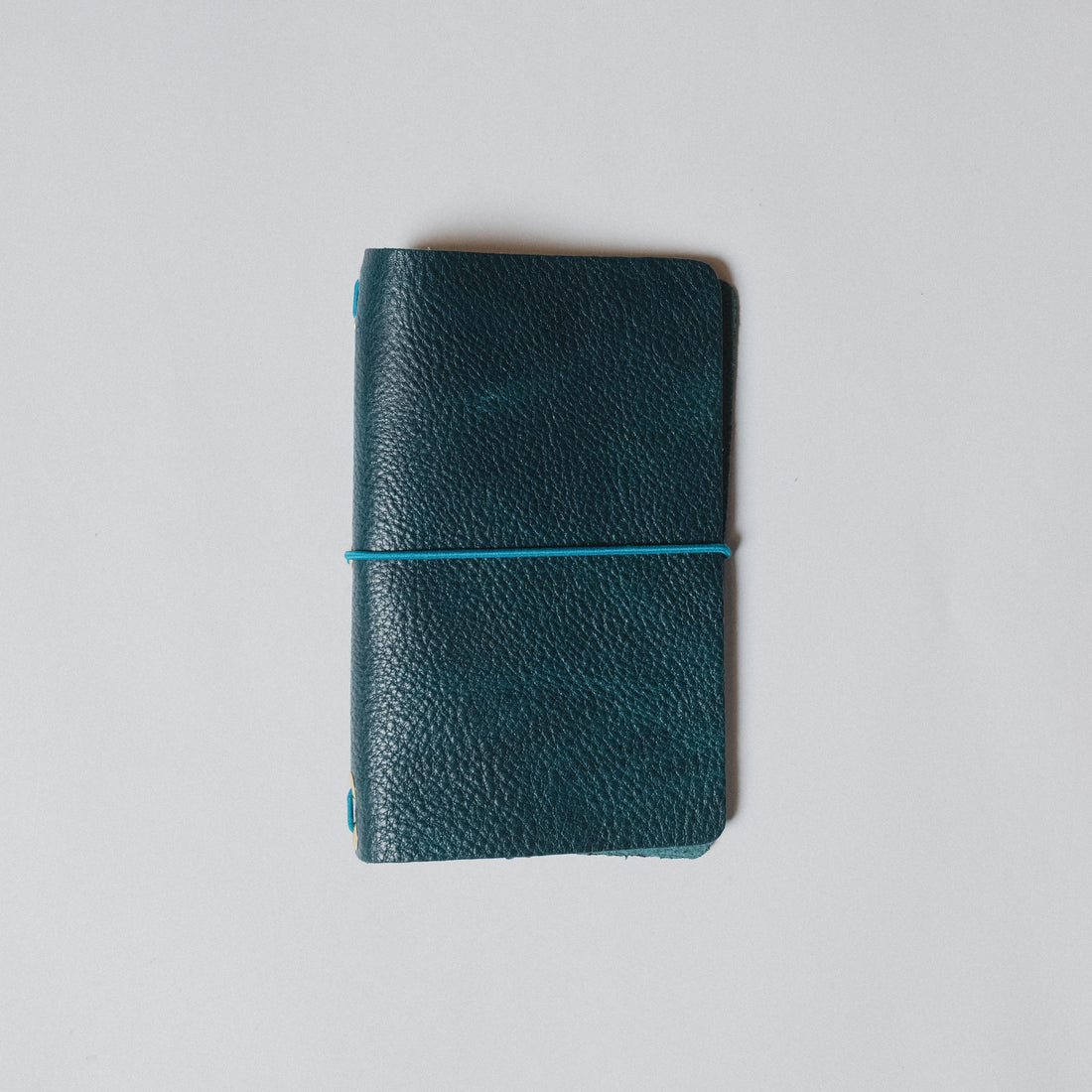 Dark Teal Bulldog Travel Notebook
