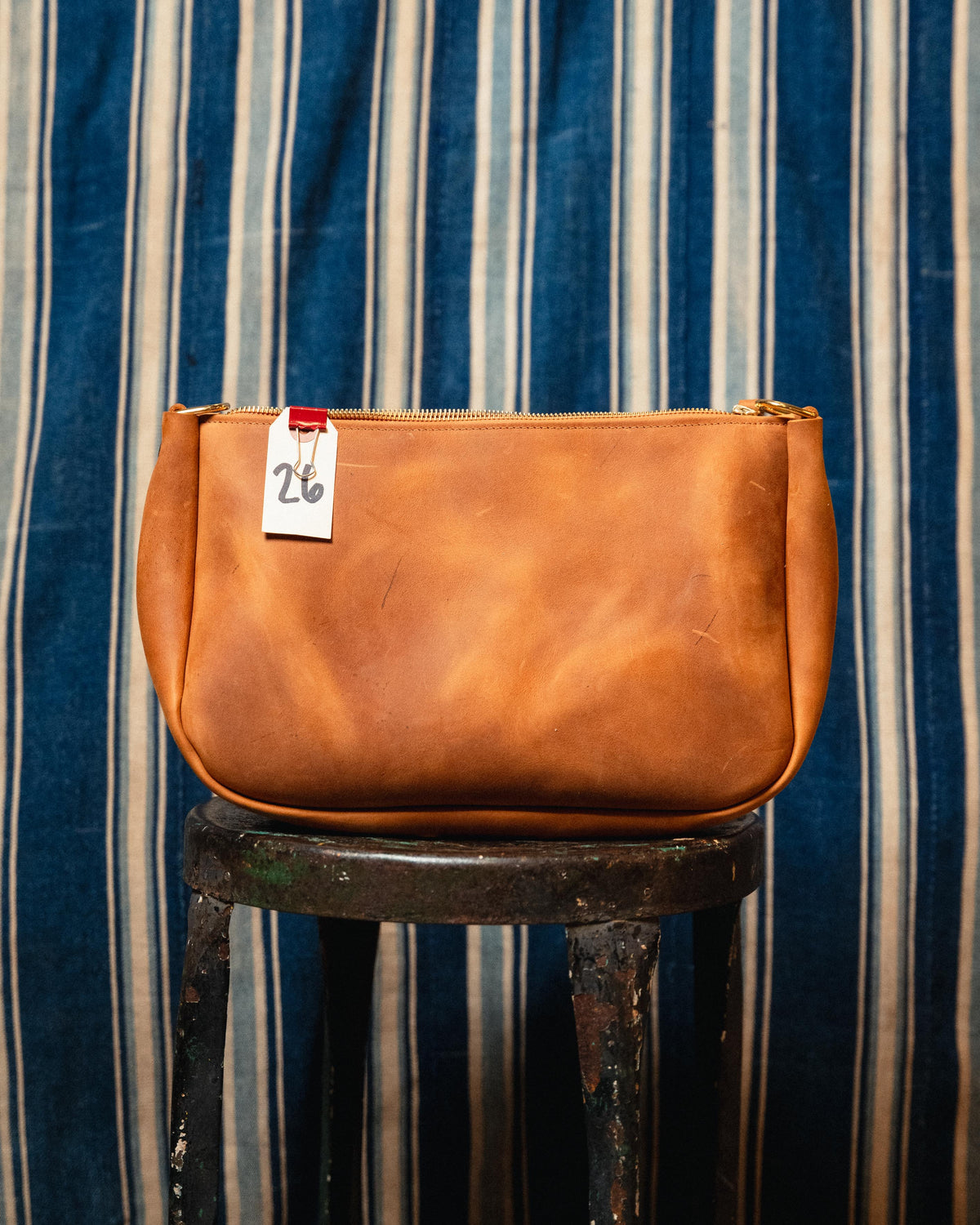 26. Distressed Ochre Crossbody Bag