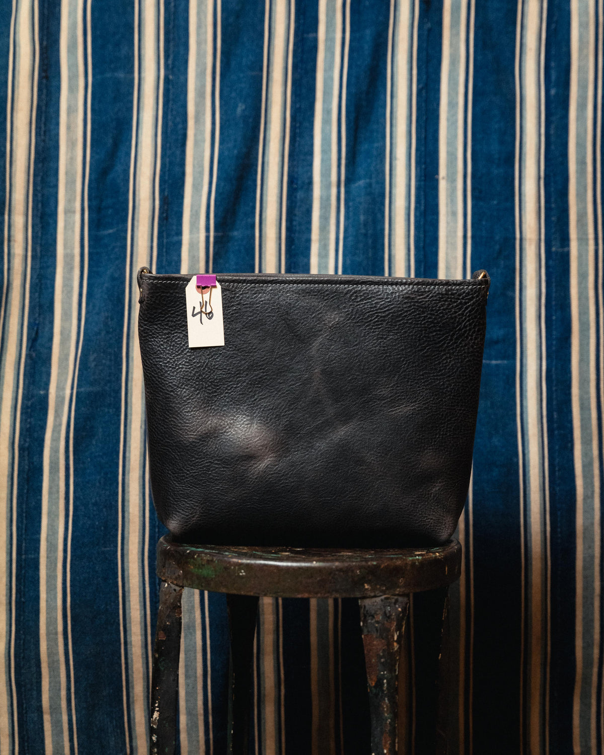46. Charcoal Bulldog Mini Crossbody Tote