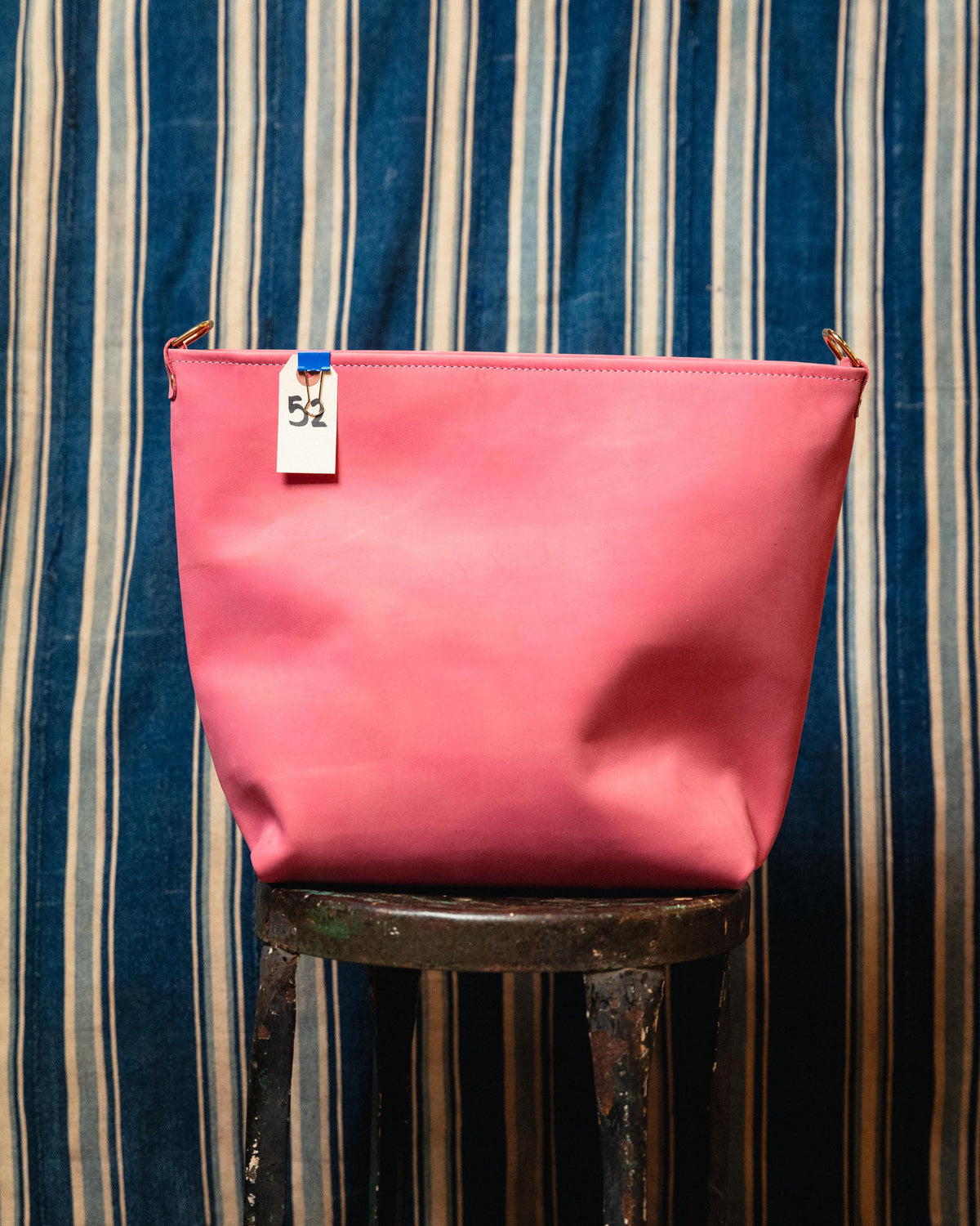 52. Pink Suede Crossbody Tote