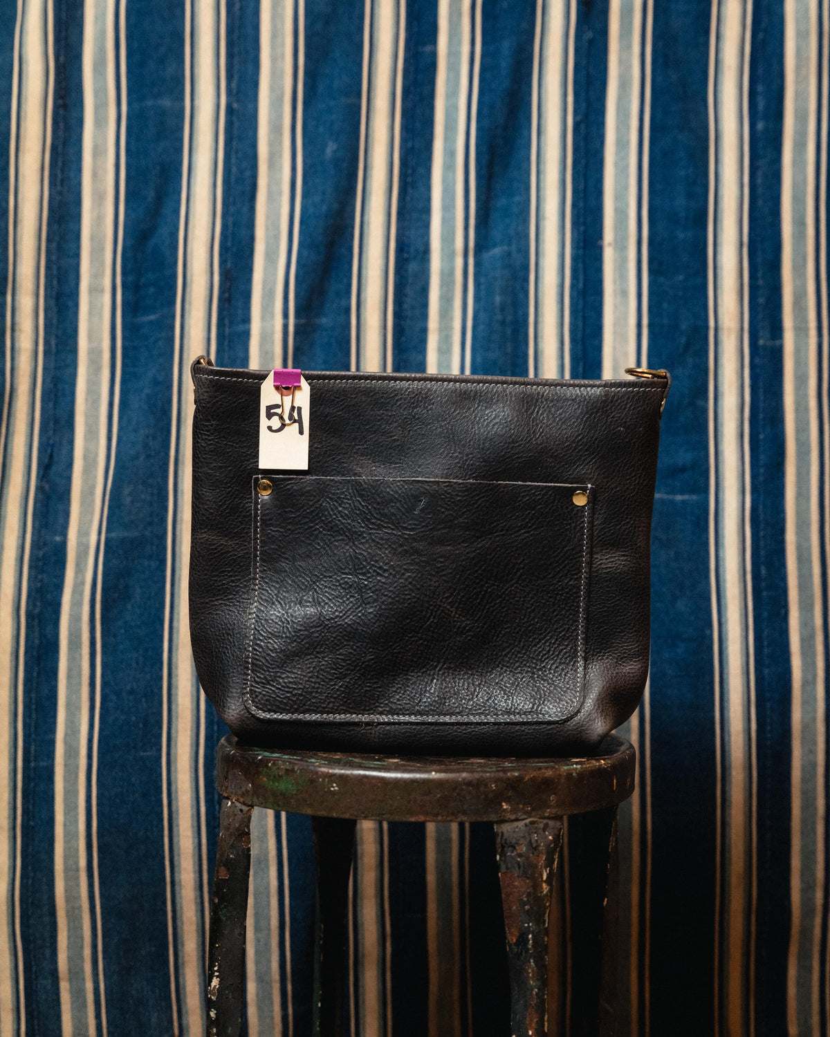 54. Charcoal Bulldog Mini Crossbody Travel Tote